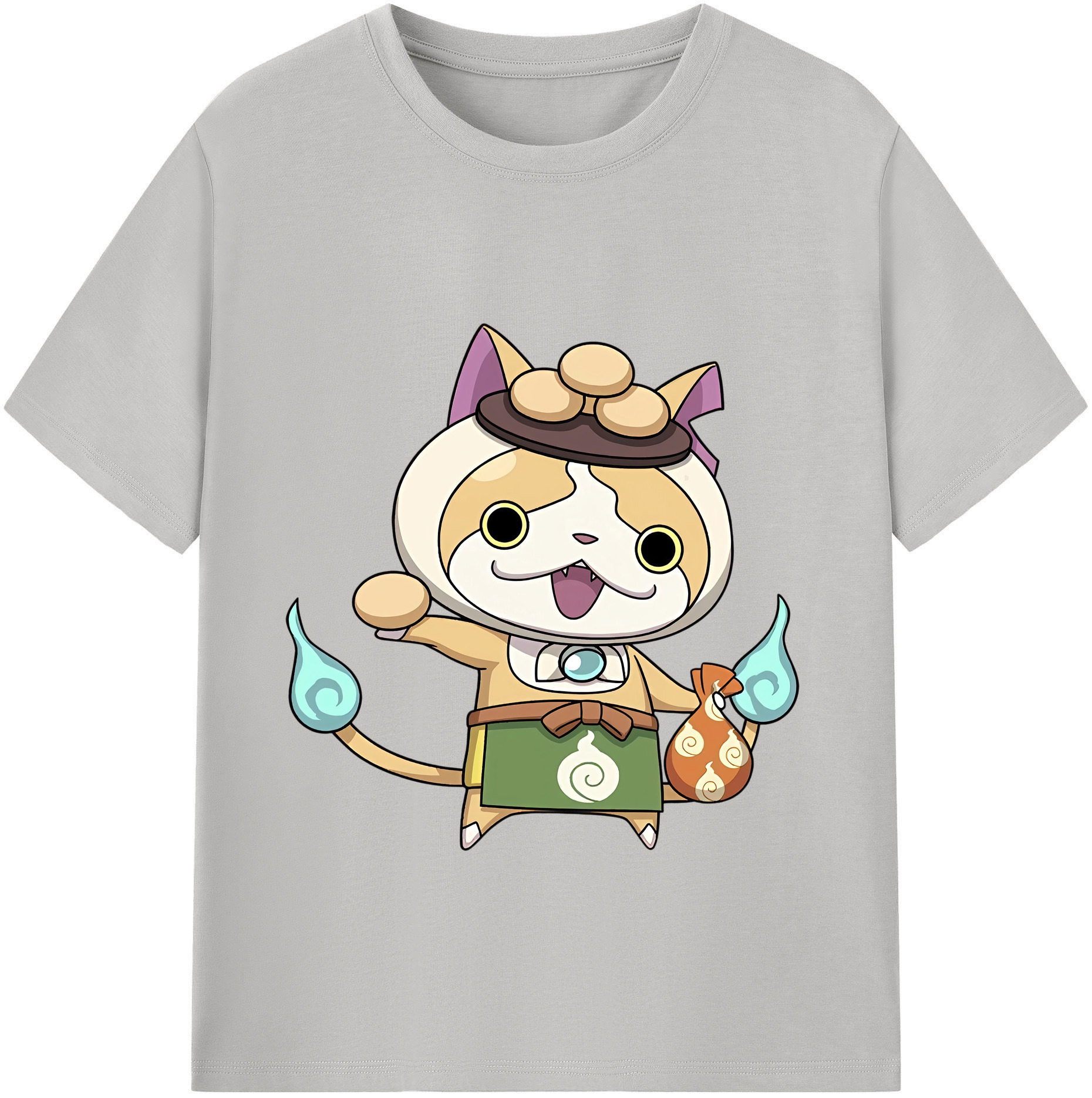 （画像用） 妖怪ウォッチ Yo-kai Watch 綿100％ メンズ半袖Tシャツ｜肌触りやわらか＆通気性