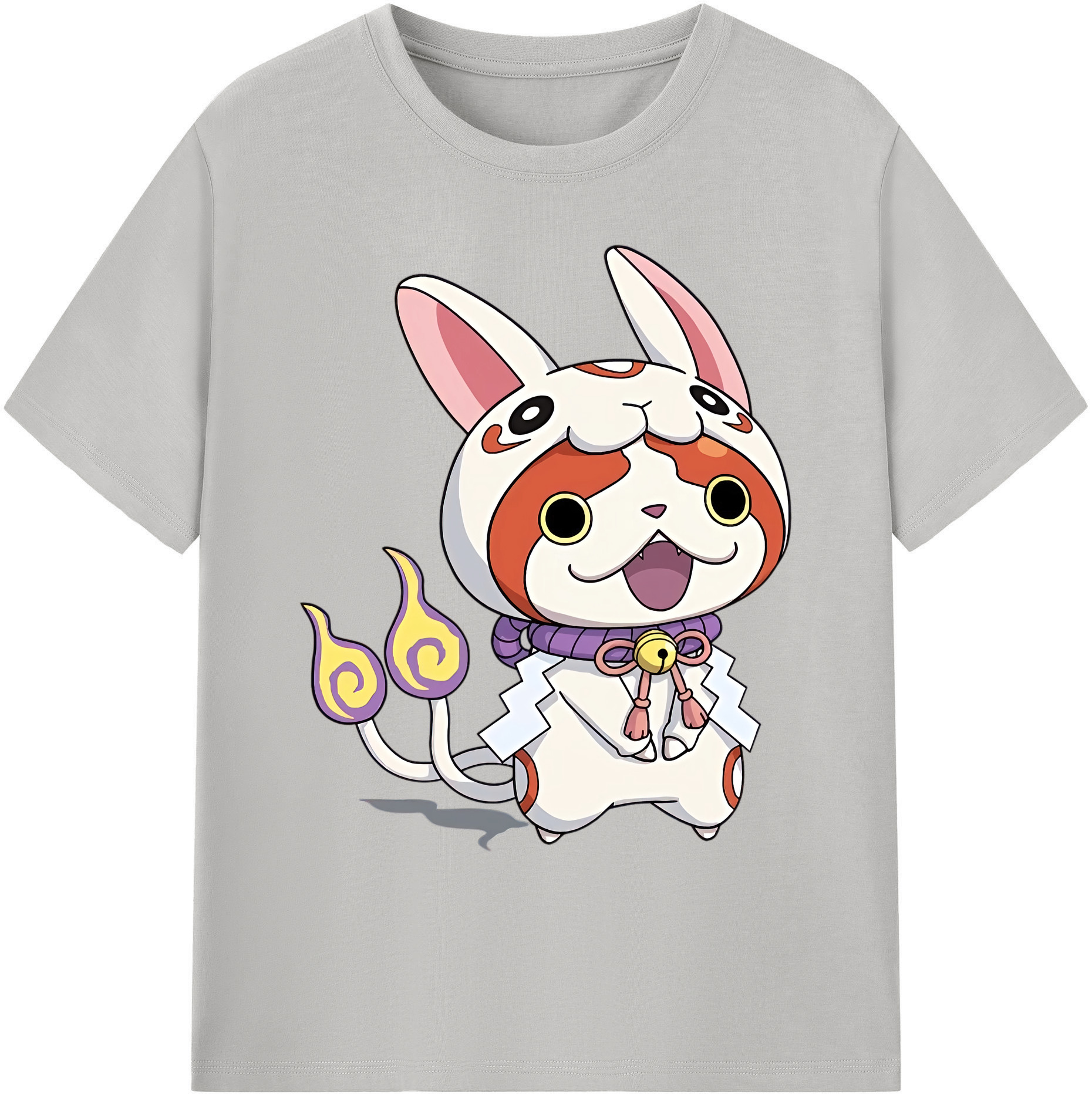 （画像用） 妖怪ウォッチ Yo-kai Watch 綿100％ メンズ半袖Tシャツ｜肌触りやわらか＆通気性