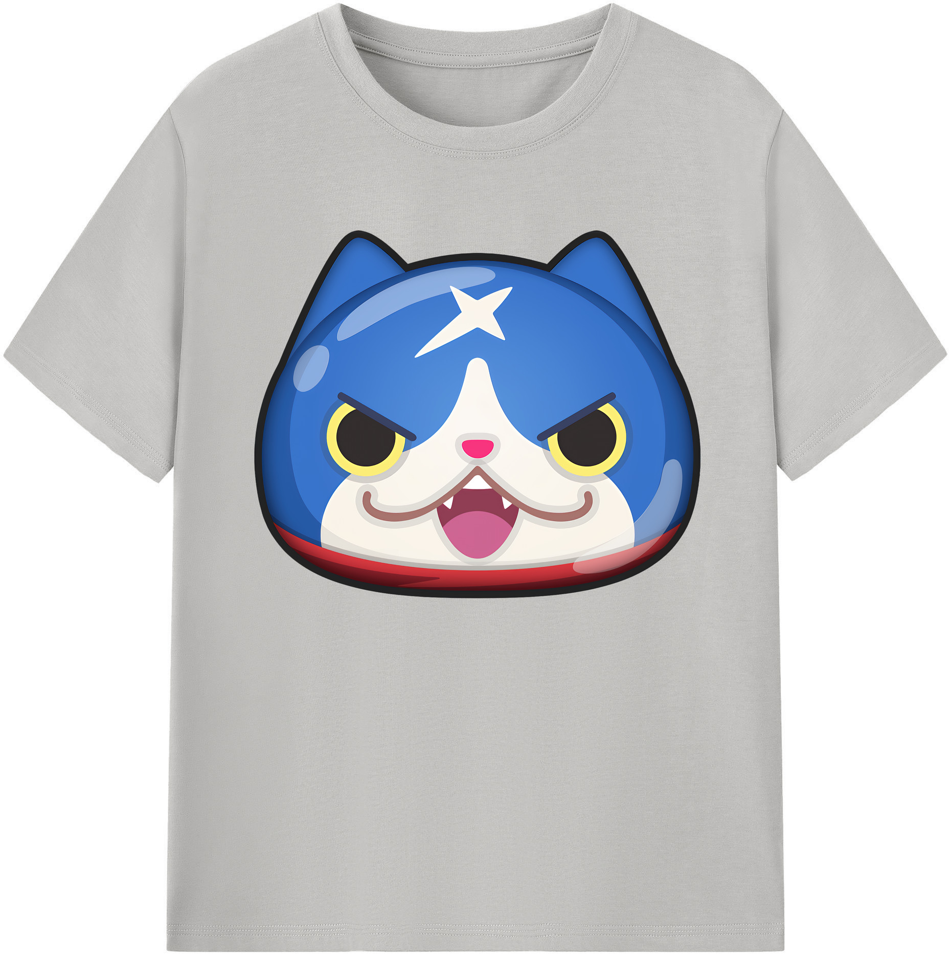 （画像用） 妖怪ウォッチ Yo-kai Watch 綿100％ メンズ半袖Tシャツ｜肌触りやわらか＆通気性