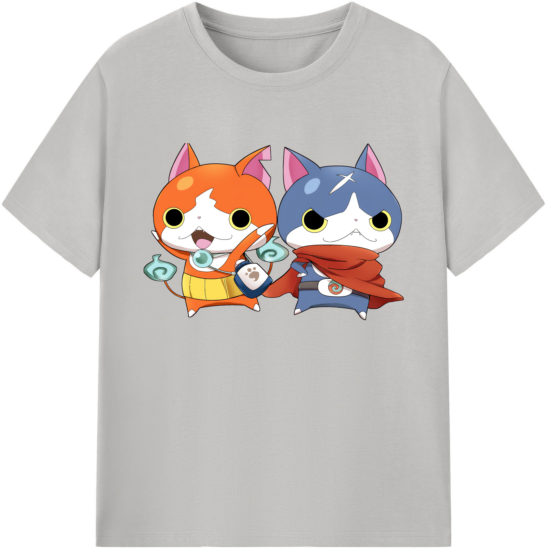 （画像用） 妖怪ウォッチ Yo-kai Watch 綿100％ メンズ半袖Tシャツ｜肌触りやわらか＆通気性