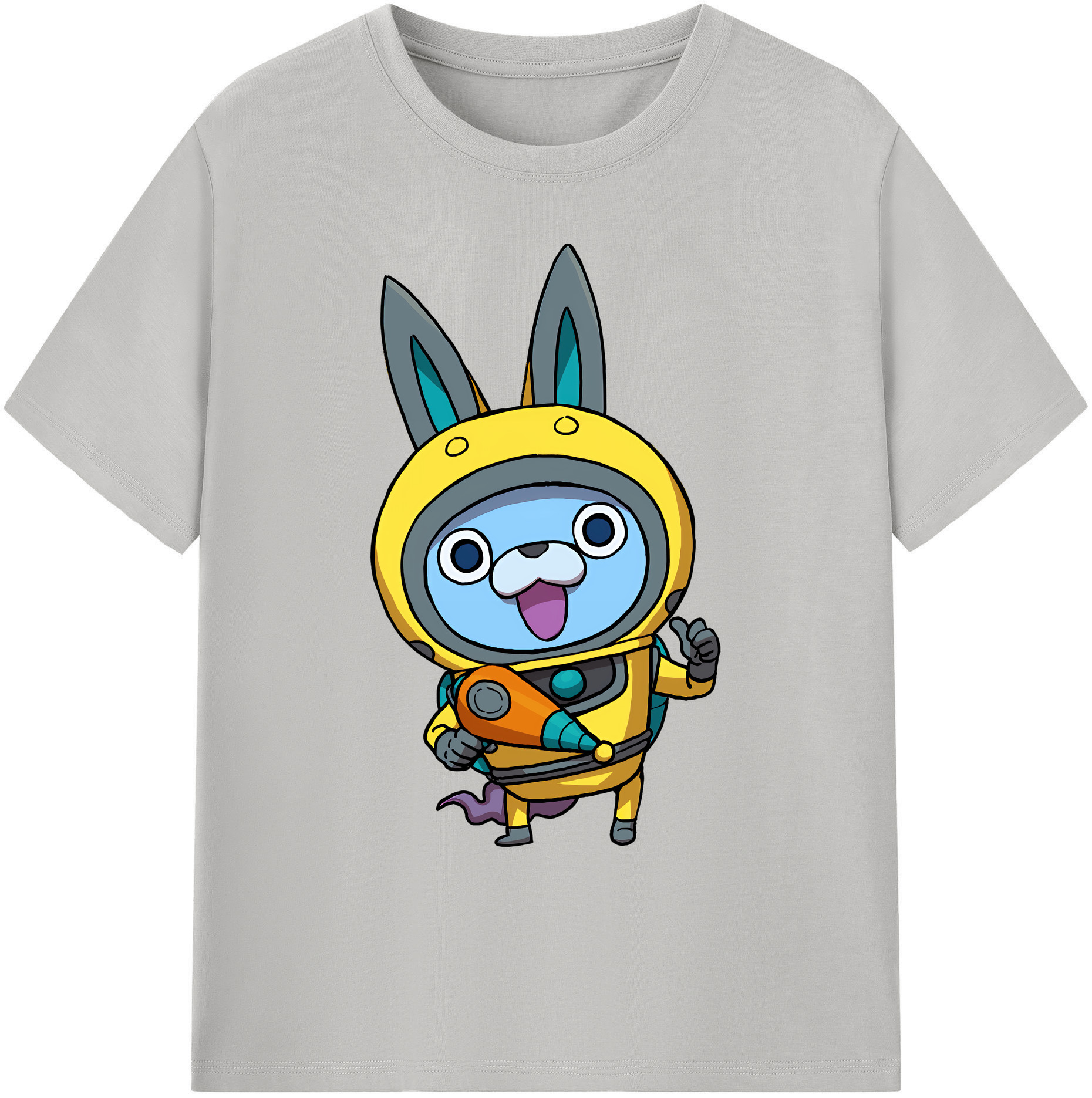 （画像用） 妖怪ウォッチ Yo-kai Watch 綿100％ メンズ半袖Tシャツ｜肌触りやわらか＆通気性