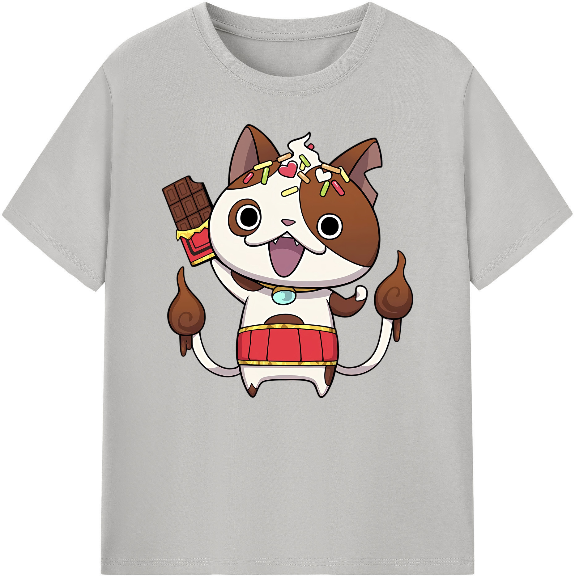 （画像用） 妖怪ウォッチ Yo-kai Watch 綿100％ メンズ半袖Tシャツ｜肌触りやわらか＆通気性