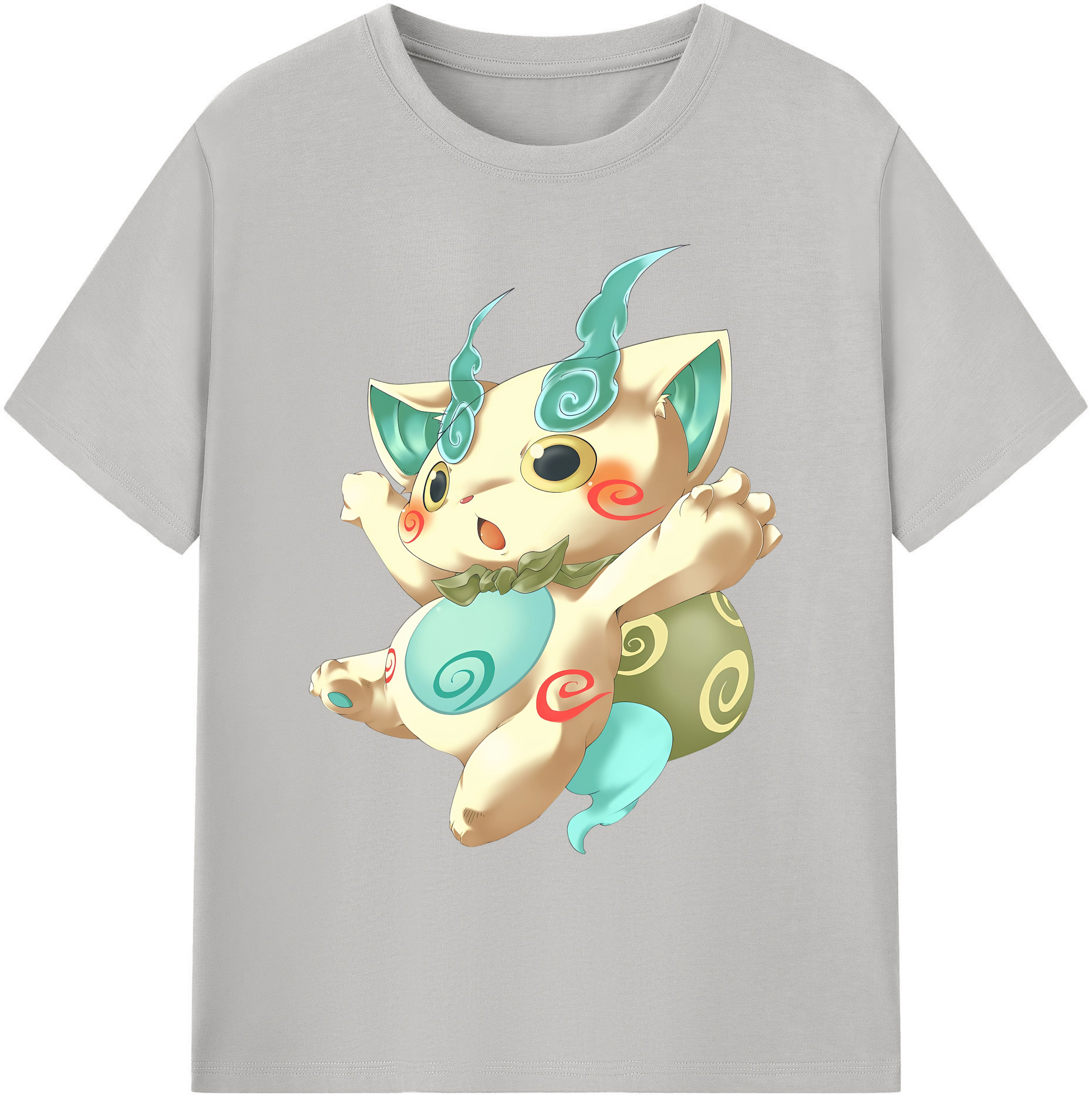 （画像用） 妖怪ウォッチ Yo-kai Watch 綿100％ メンズ半袖Tシャツ｜肌触りやわらか＆通気性