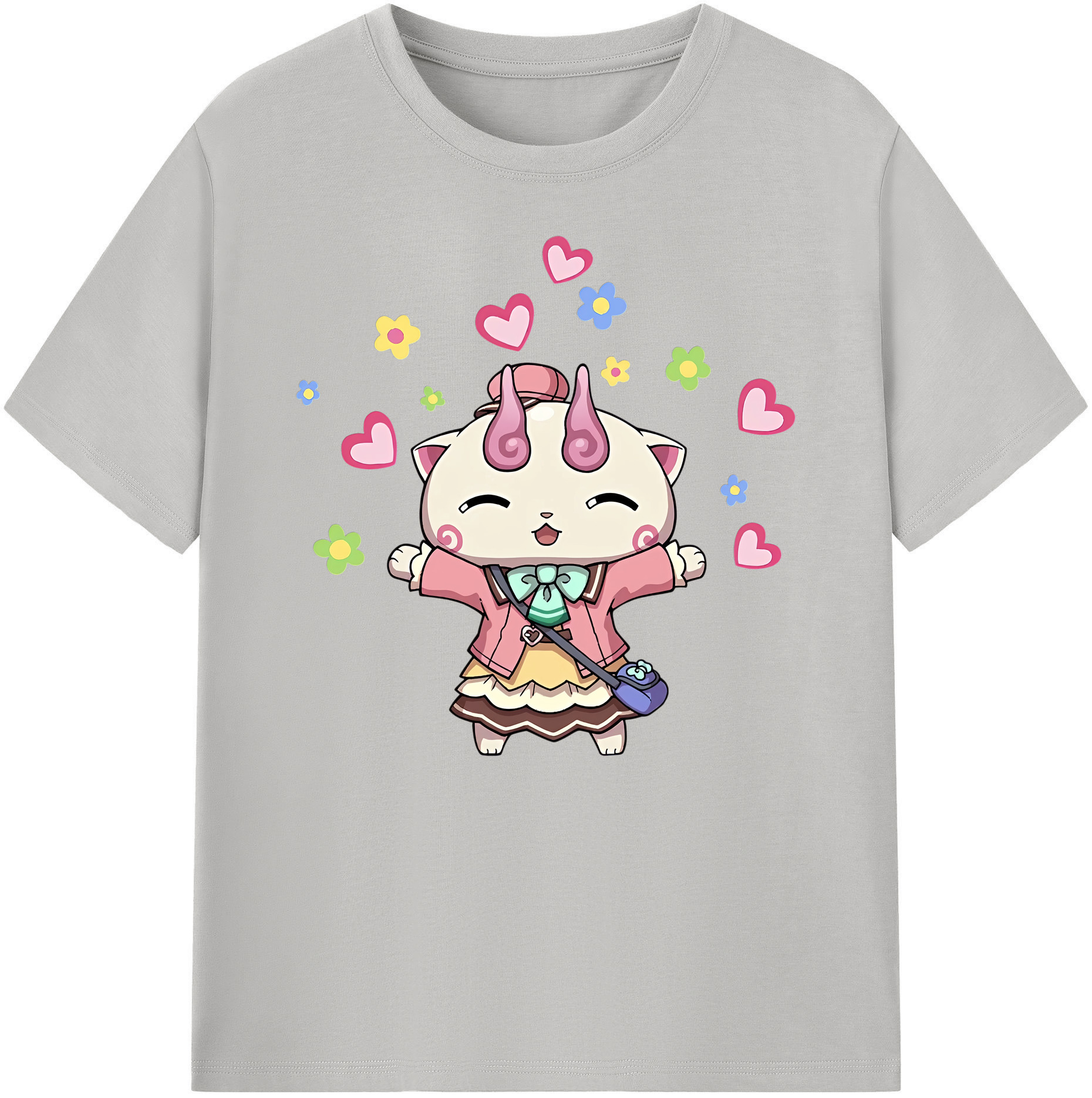 妖怪ウォッチ Yo-kai Watch 綿100％ メンズ半袖Tシャツ｜肌触りやわらか＆通気性