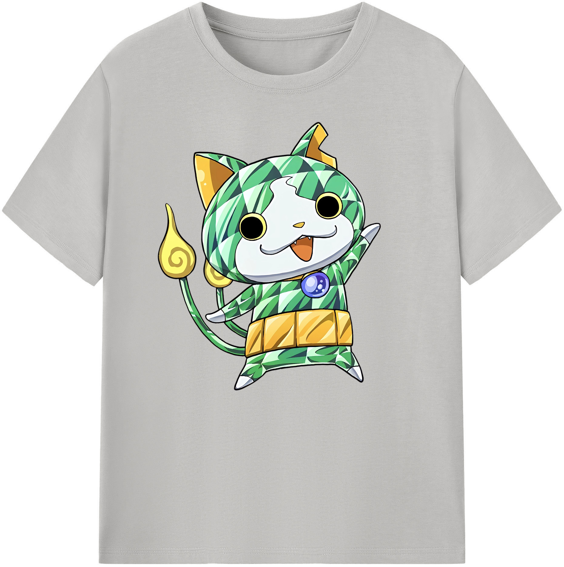 （画像用） 妖怪ウォッチ Yo-kai Watch 綿100％ メンズ半袖Tシャツ｜肌触りやわらか＆通気性