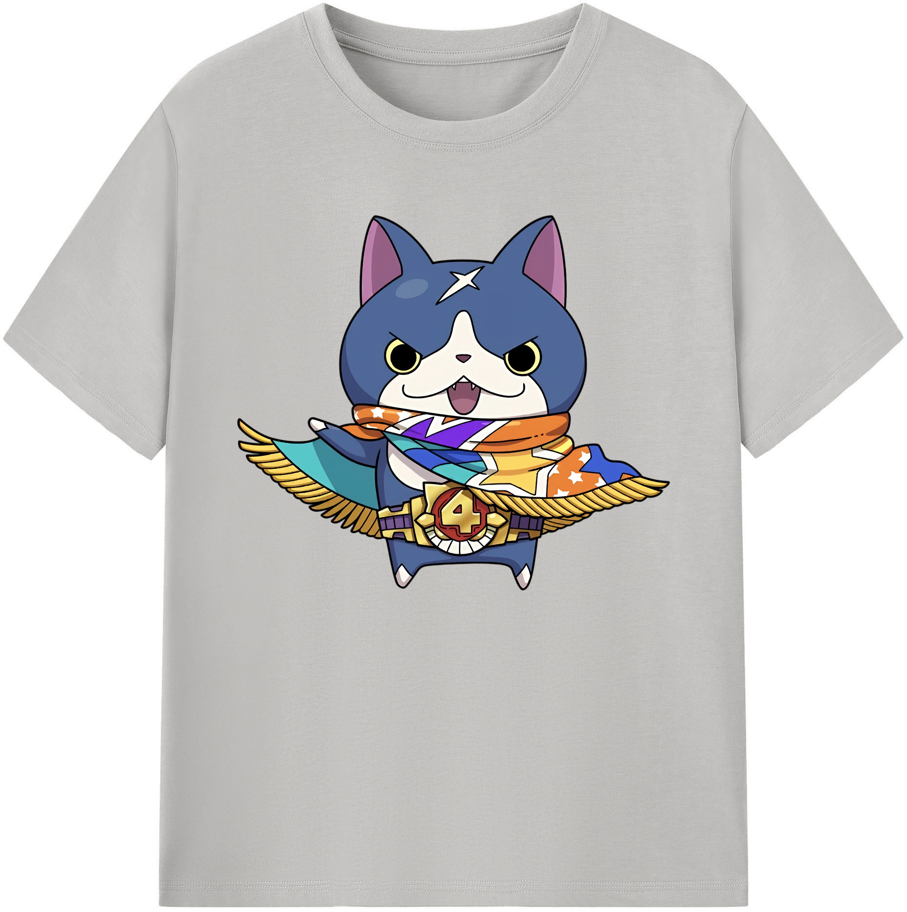 （画像用） 妖怪ウォッチ Yo-kai Watch 綿100％ メンズ半袖Tシャツ｜肌触りやわらか＆通気性