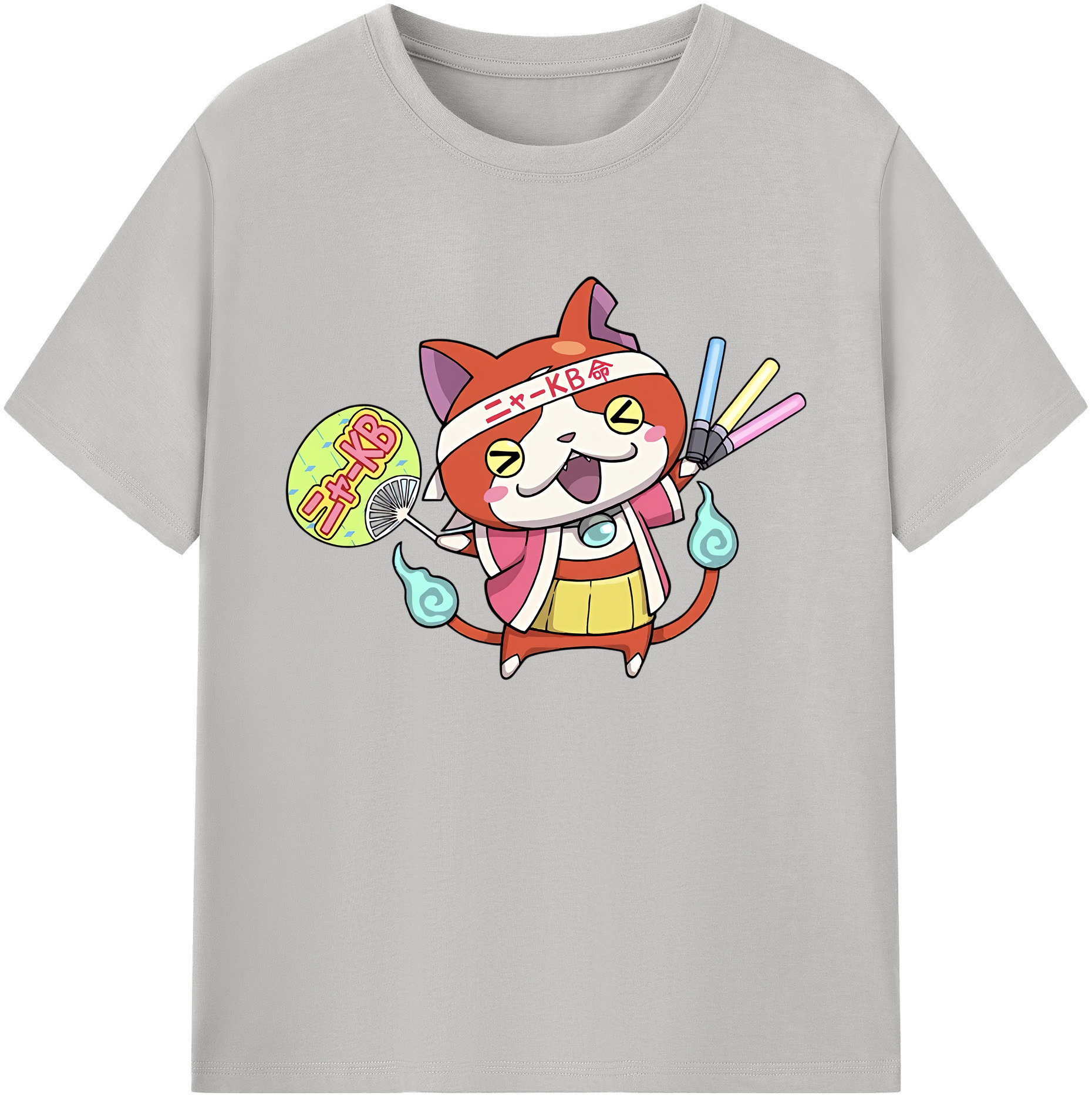 （画像用） 妖怪ウォッチ Yo-kai Watch 綿100％ メンズ半袖Tシャツ｜肌触りやわらか＆通気性