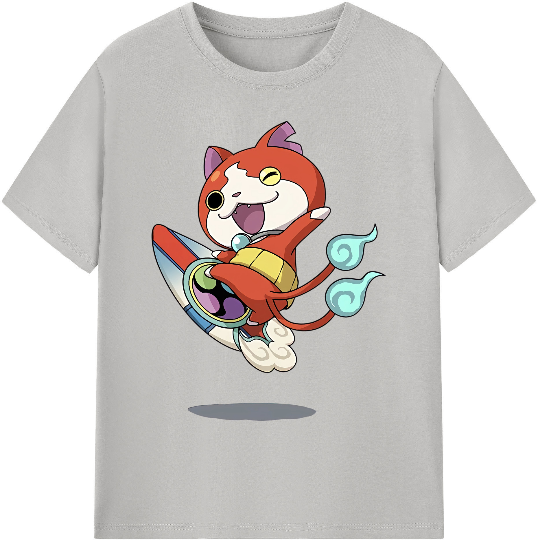 （画像用） 妖怪ウォッチ Yo-kai Watch 綿100％ メンズ半袖Tシャツ｜肌触りやわらか＆通気性