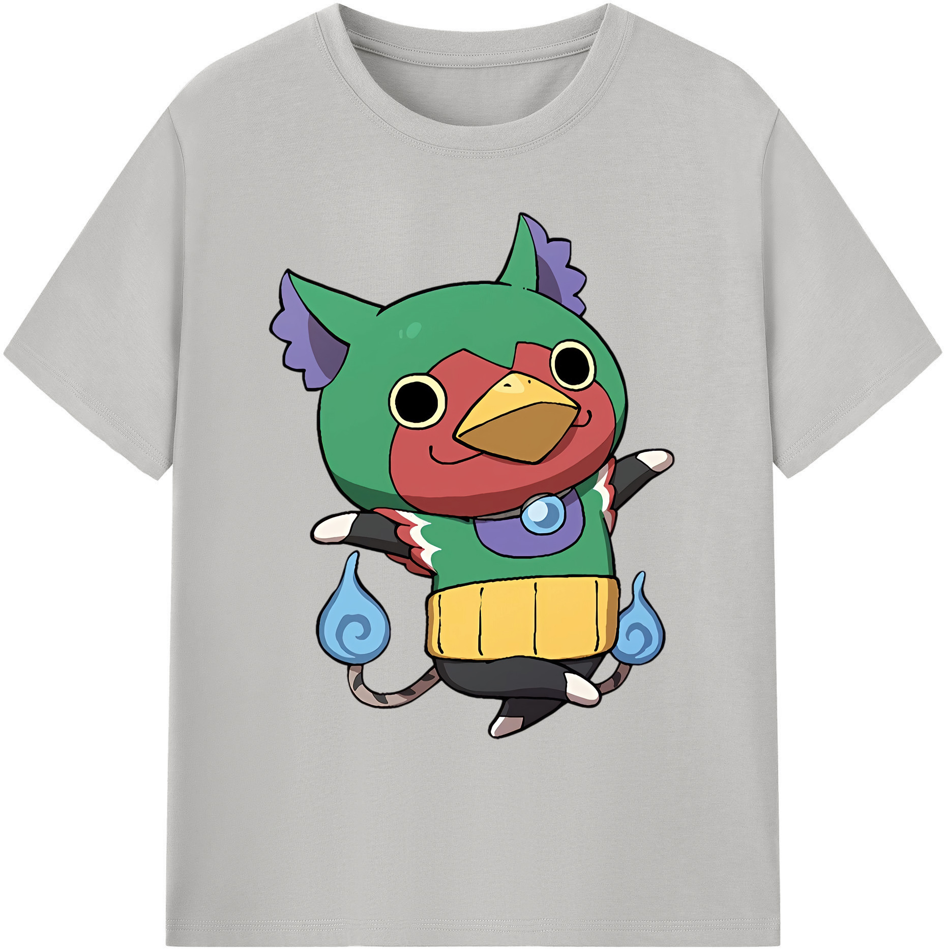 （画像用） 妖怪ウォッチ Yo-kai Watch 綿100％ メンズ半袖Tシャツ｜肌触りやわらか＆通気性