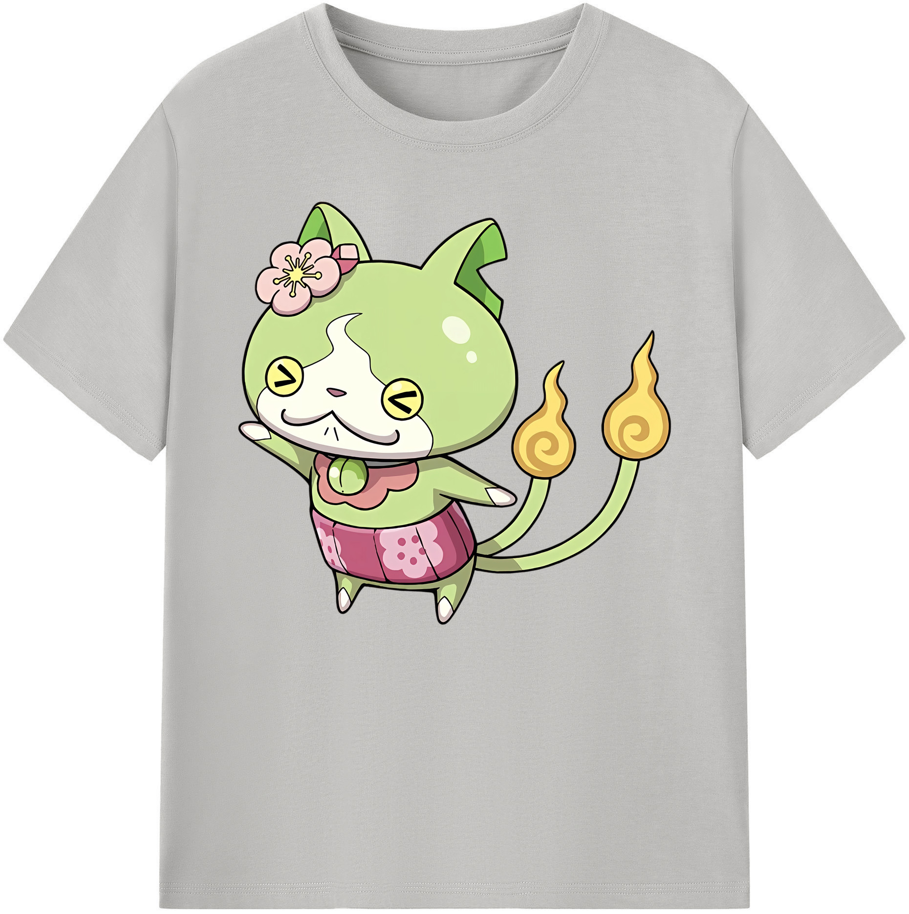 （画像用） 妖怪ウォッチ Yo-kai Watch 綿100％ メンズ半袖Tシャツ｜肌触りやわらか＆通気性