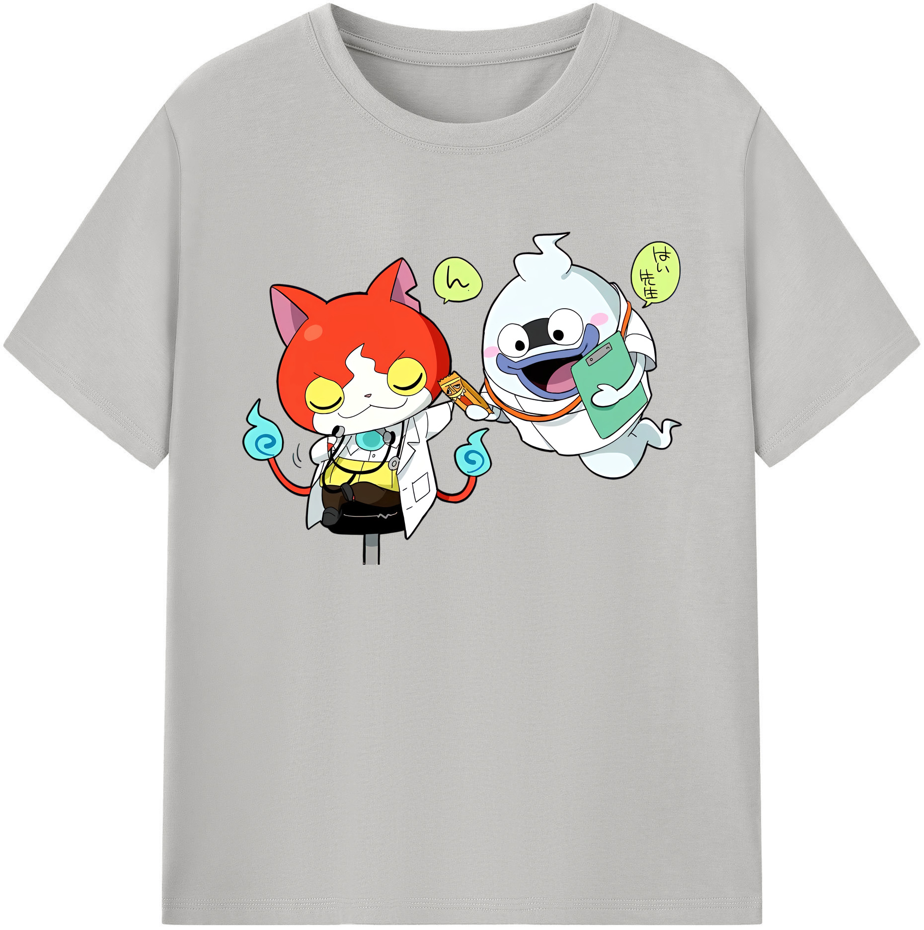 （画像用） 妖怪ウォッチ Yo-kai Watch 綿100％ メンズ半袖Tシャツ｜肌触りやわらか＆通気性