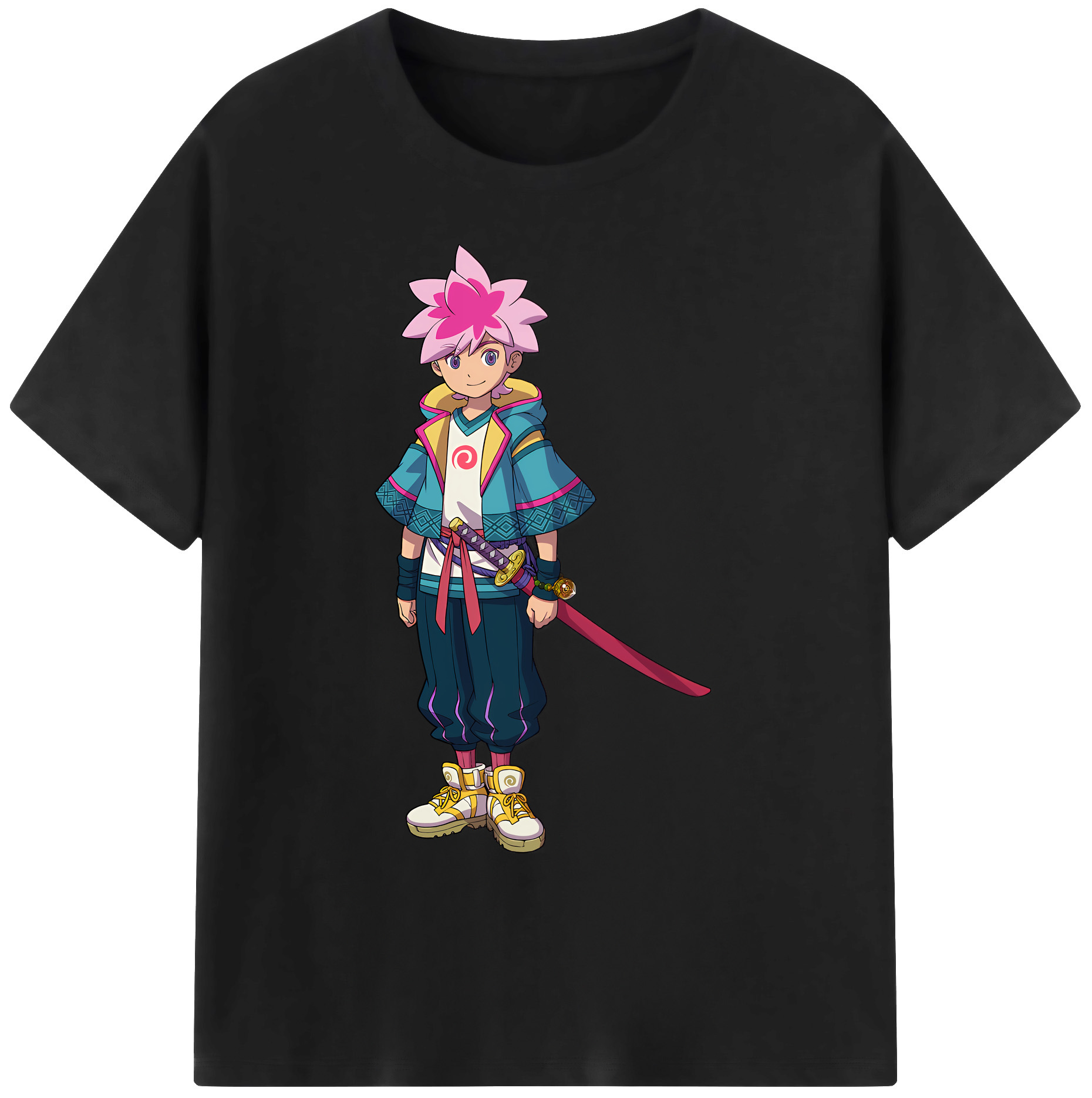 （画像用） 妖怪ウォッチ Yo-kai Watch 綿100％ メンズ半袖Tシャツ｜肌触りやわらか＆通気性