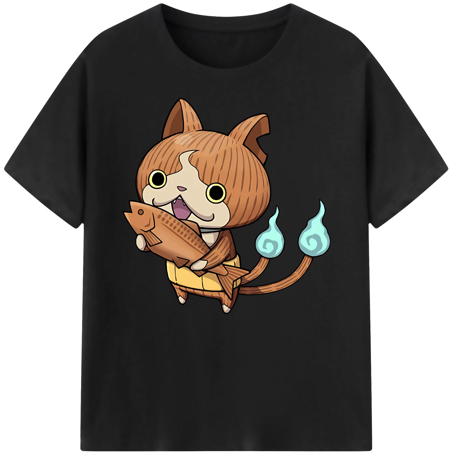 （画像用） 妖怪ウォッチ Yo-kai Watch 綿100％ メンズ半袖Tシャツ｜肌触りやわらか＆通気性