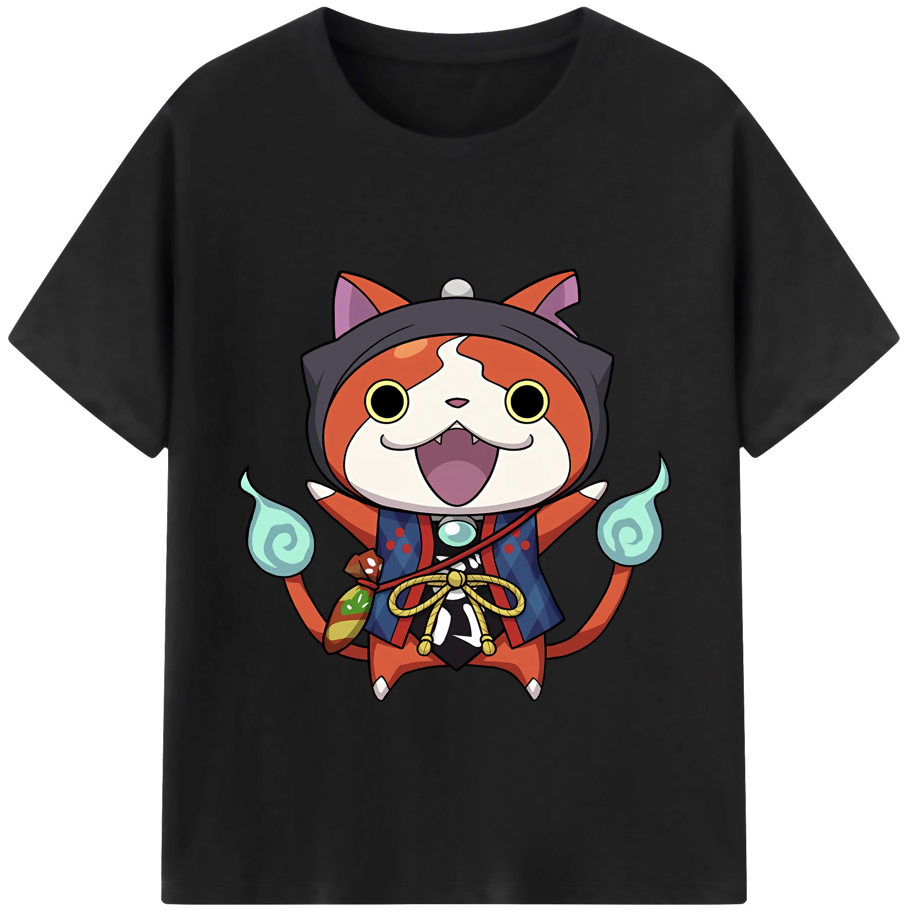 （画像用） 妖怪ウォッチ Yo-kai Watch 綿100％ メンズ半袖Tシャツ｜肌触りやわらか＆通気性