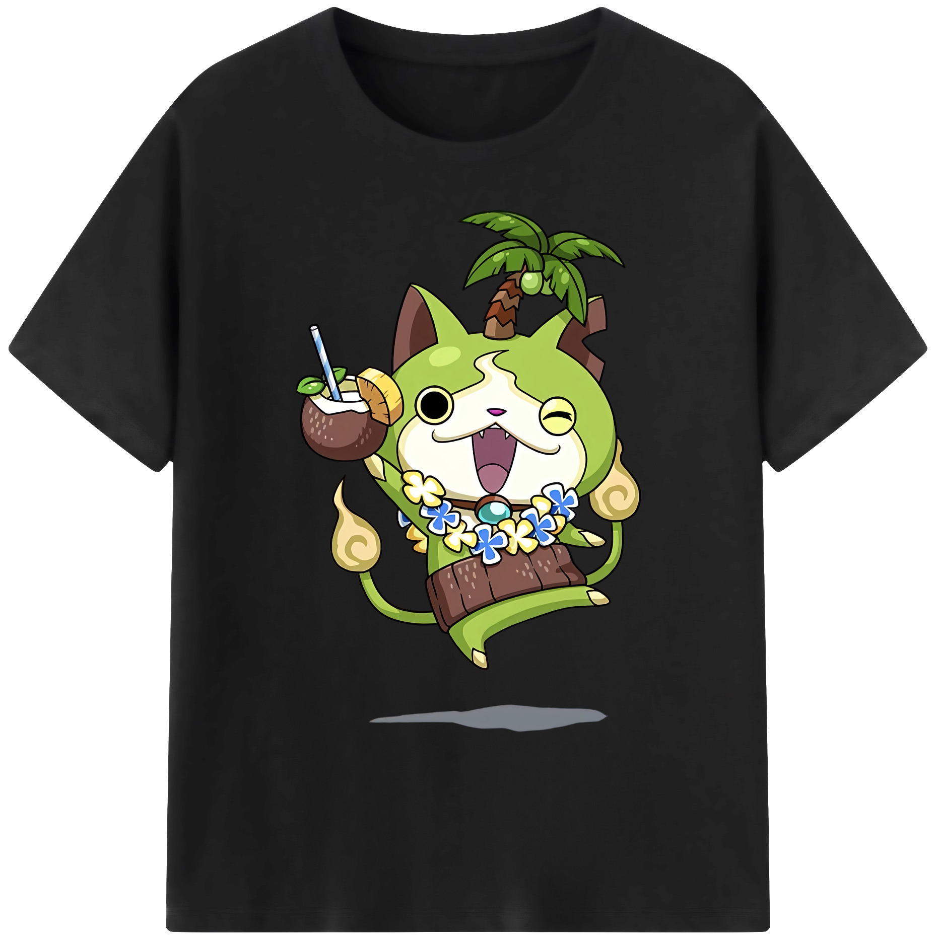 （画像用） 妖怪ウォッチ Yo-kai Watch 綿100％ メンズ半袖Tシャツ｜肌触りやわらか＆通気性