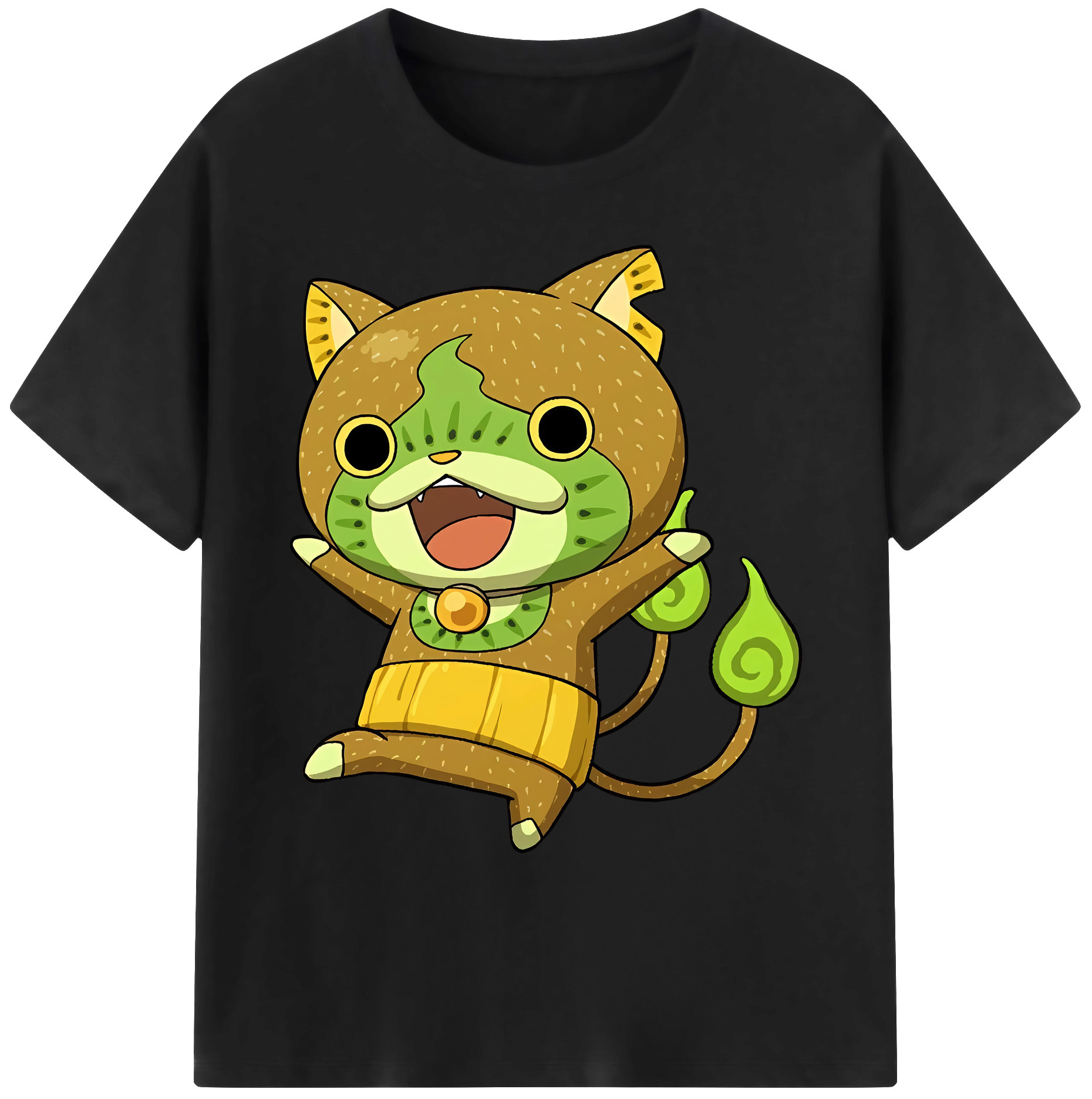 （画像用） 妖怪ウォッチ Yo-kai Watch 綿100％ メンズ半袖Tシャツ｜肌触りやわらか＆通気性