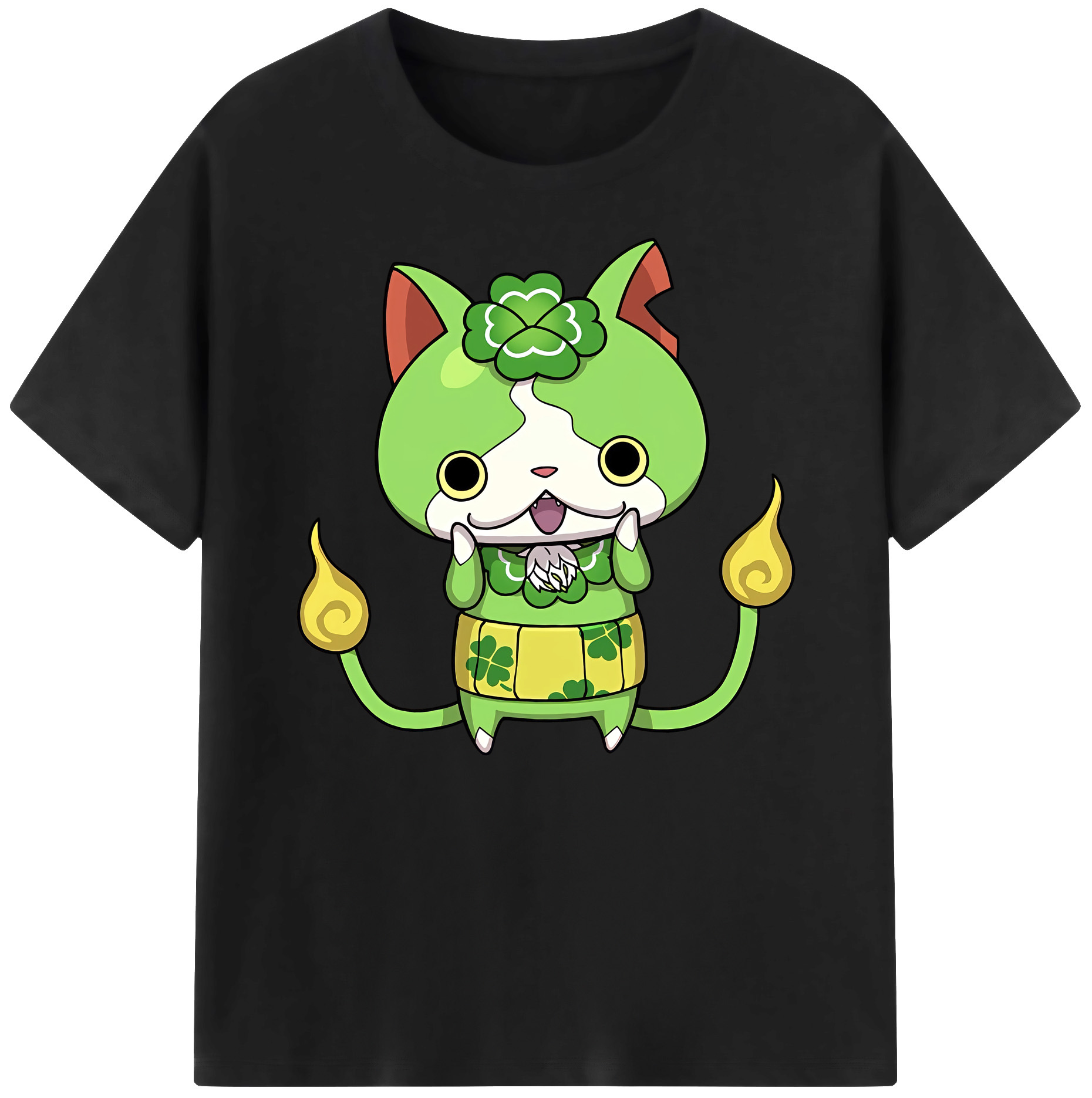（画像用） 妖怪ウォッチ Yo-kai Watch 綿100％ メンズ半袖Tシャツ｜肌触りやわらか＆通気性