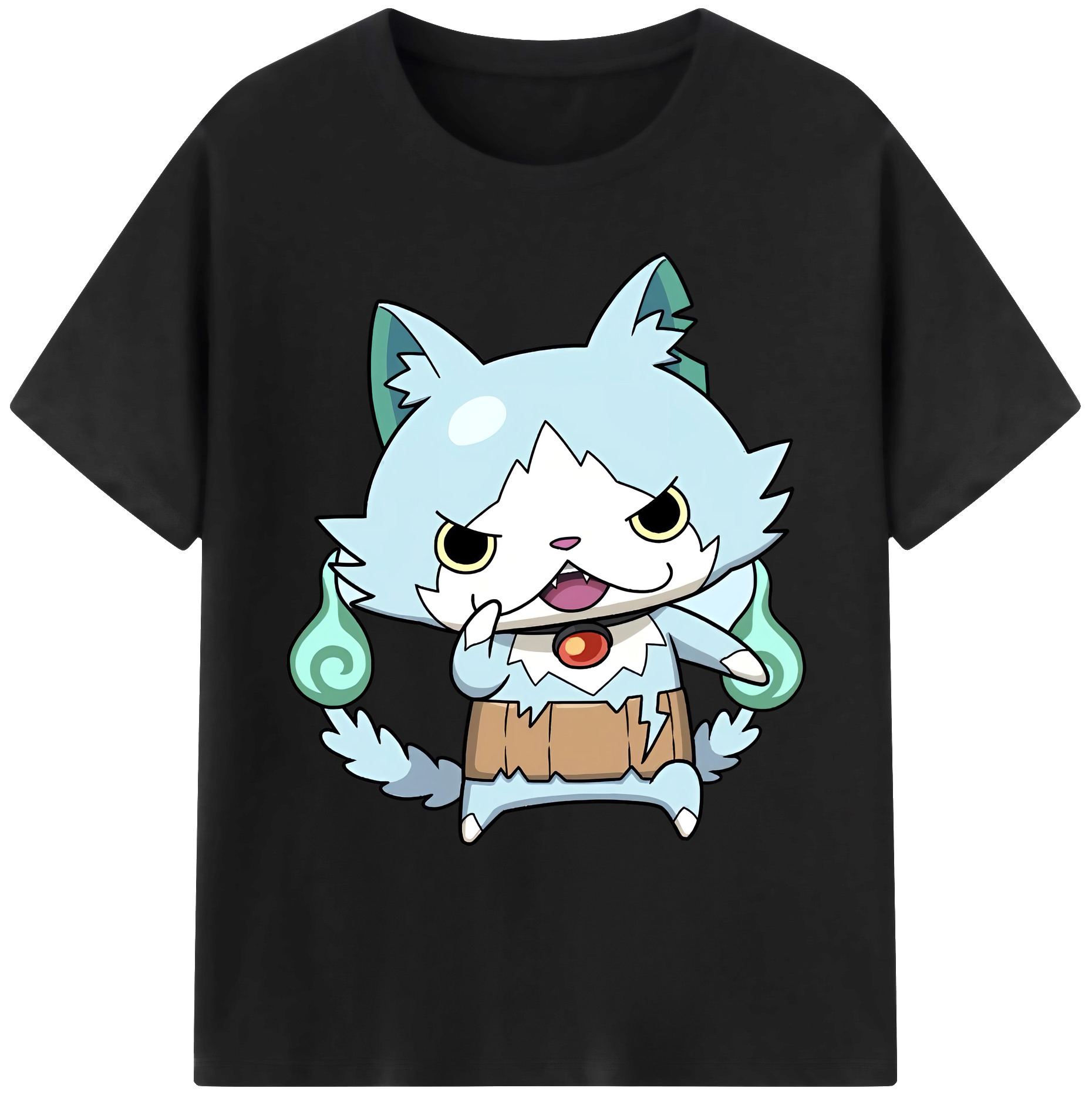 （画像用） 妖怪ウォッチ Yo-kai Watch 綿100％ メンズ半袖Tシャツ｜肌触りやわらか＆通気性