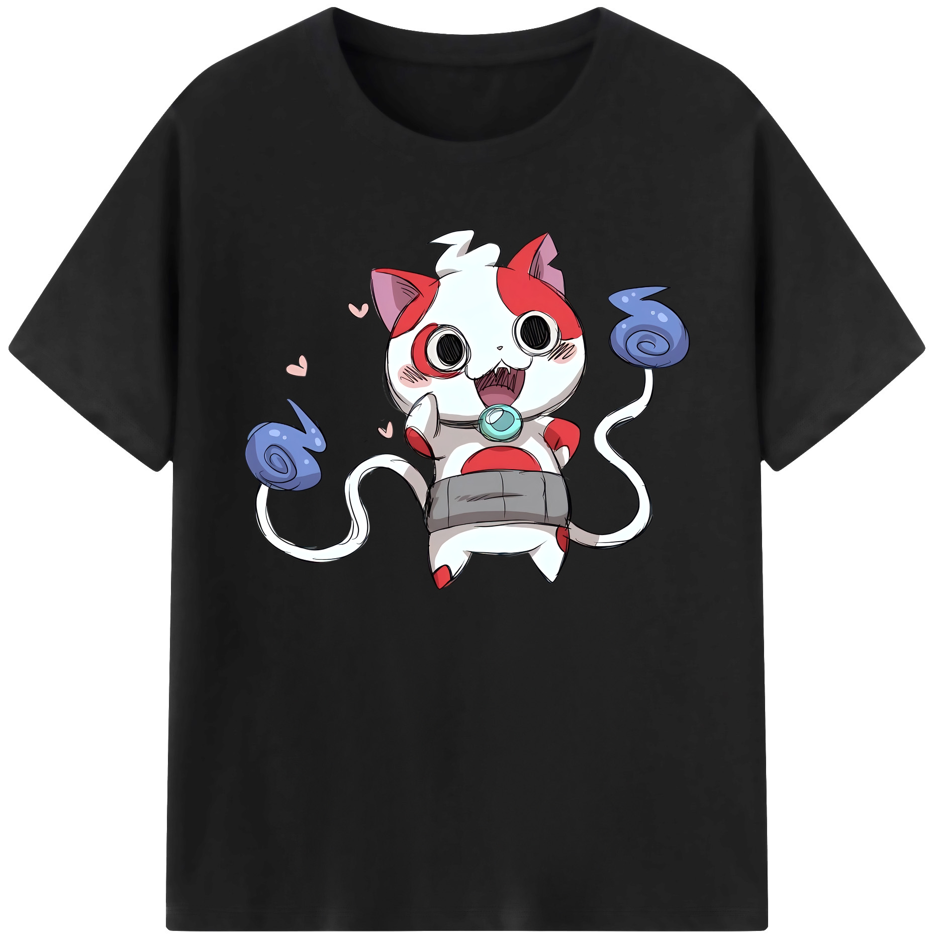 （画像用） 妖怪ウォッチ Yo-kai Watch 綿100％ メンズ半袖Tシャツ｜肌触りやわらか＆通気性