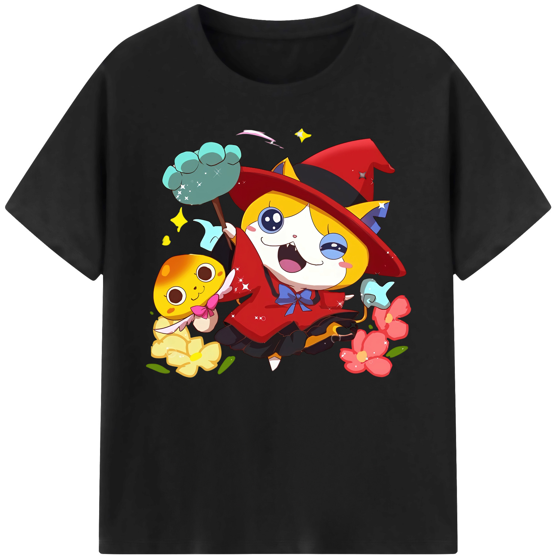 （画像用） 妖怪ウォッチ Yo-kai Watch 綿100％ メンズ半袖Tシャツ｜肌触りやわらか＆通気性