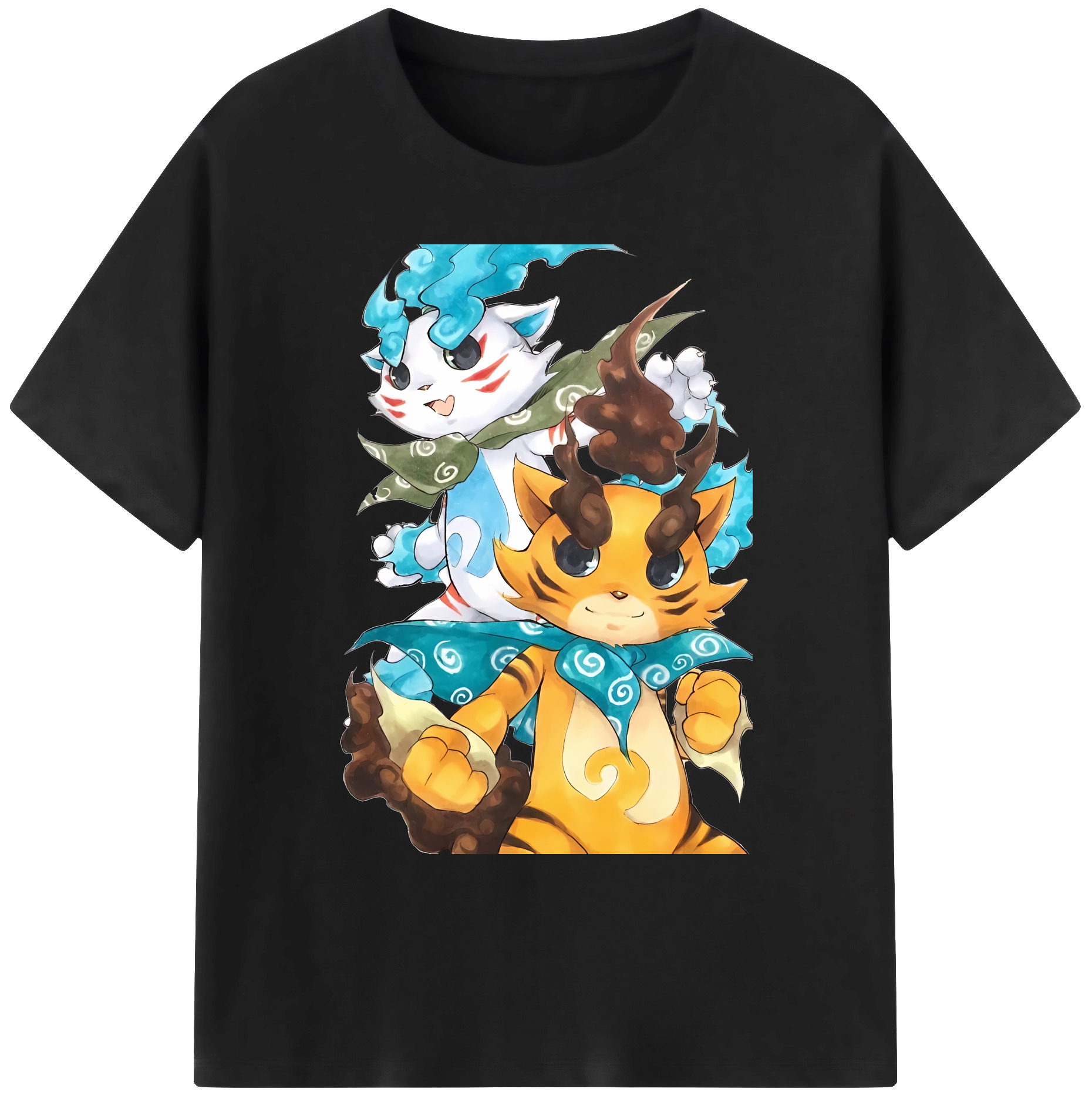 （画像用） 妖怪ウォッチ Yo-kai Watch 綿100％ メンズ半袖Tシャツ｜肌触りやわらか＆通気性