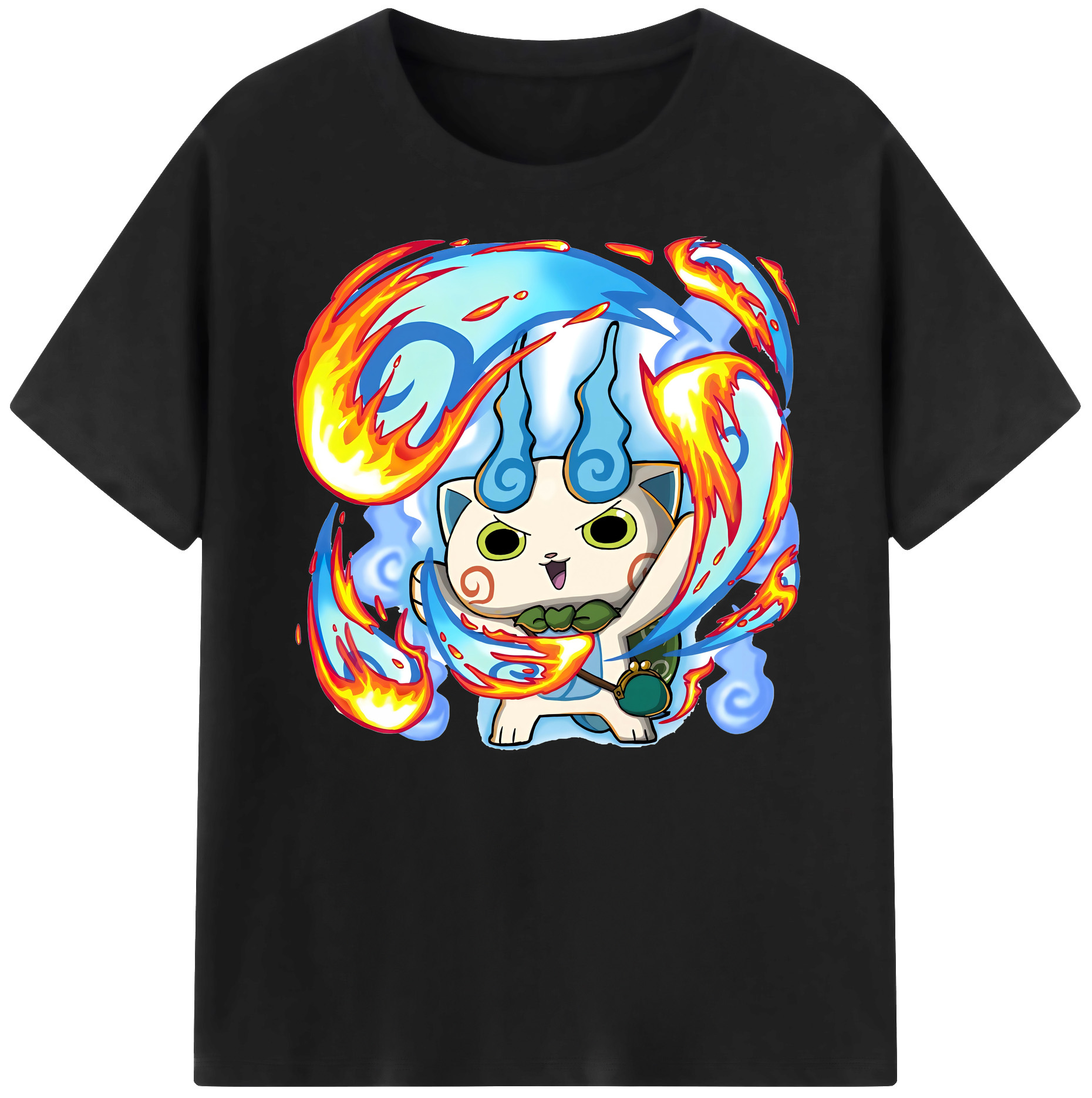（画像用） 妖怪ウォッチ Yo-kai Watch 綿100％ メンズ半袖Tシャツ｜肌触りやわらか＆通気性