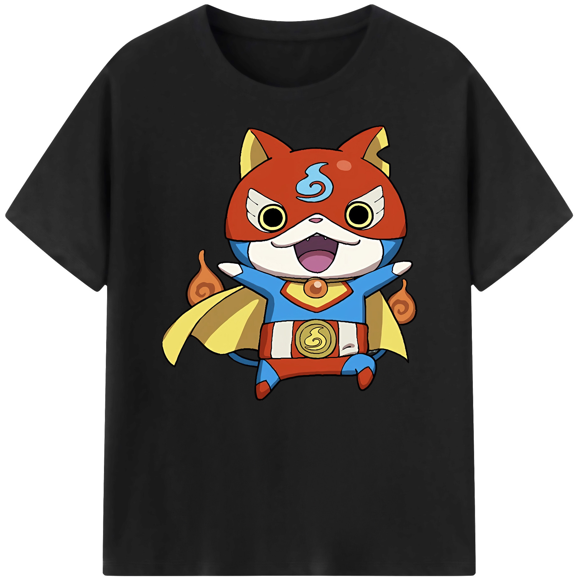 （画像用） 妖怪ウォッチ Yo-kai Watch 綿100％ メンズ半袖Tシャツ｜肌触りやわらか＆通気性