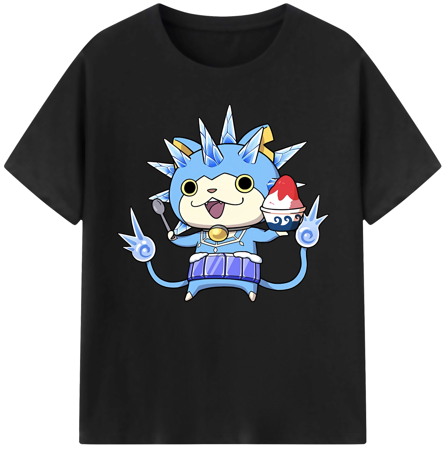 （画像用） 妖怪ウォッチ Yo-kai Watch 綿100％ メンズ半袖Tシャツ｜肌触りやわらか＆通気性