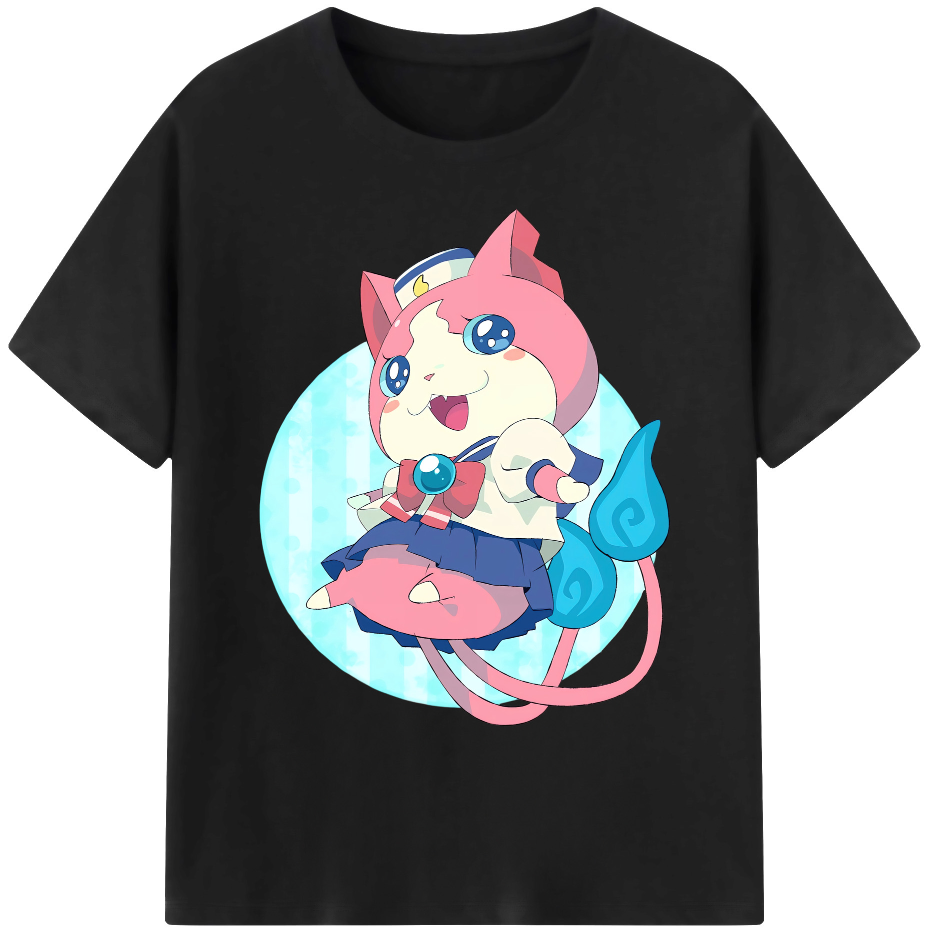 （画像用） 妖怪ウォッチ Yo-kai Watch 綿100％ メンズ半袖Tシャツ｜肌触りやわらか＆通気性