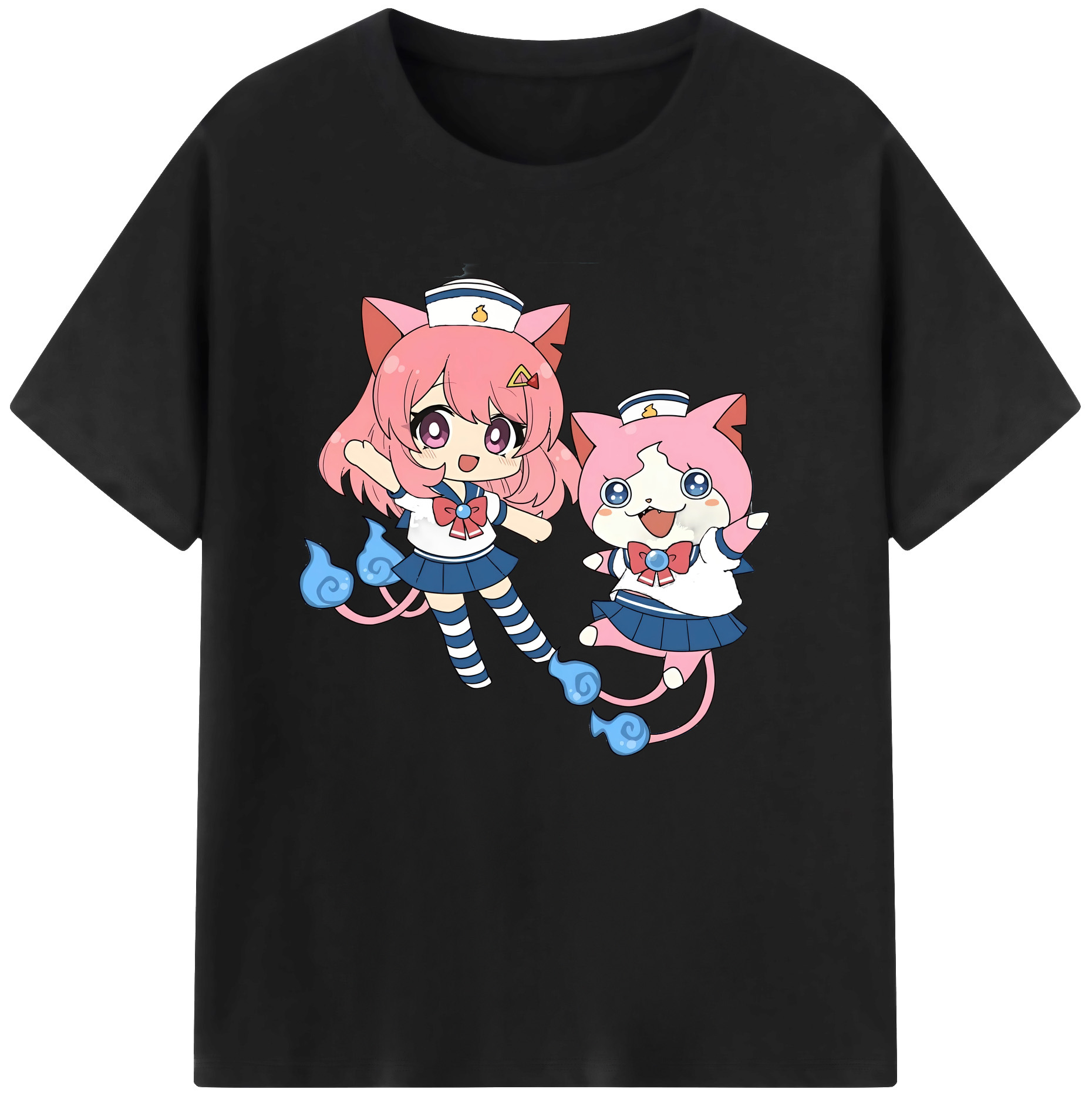 （画像用） 妖怪ウォッチ Yo-kai Watch 綿100％ メンズ半袖Tシャツ｜肌触りやわらか＆通気性