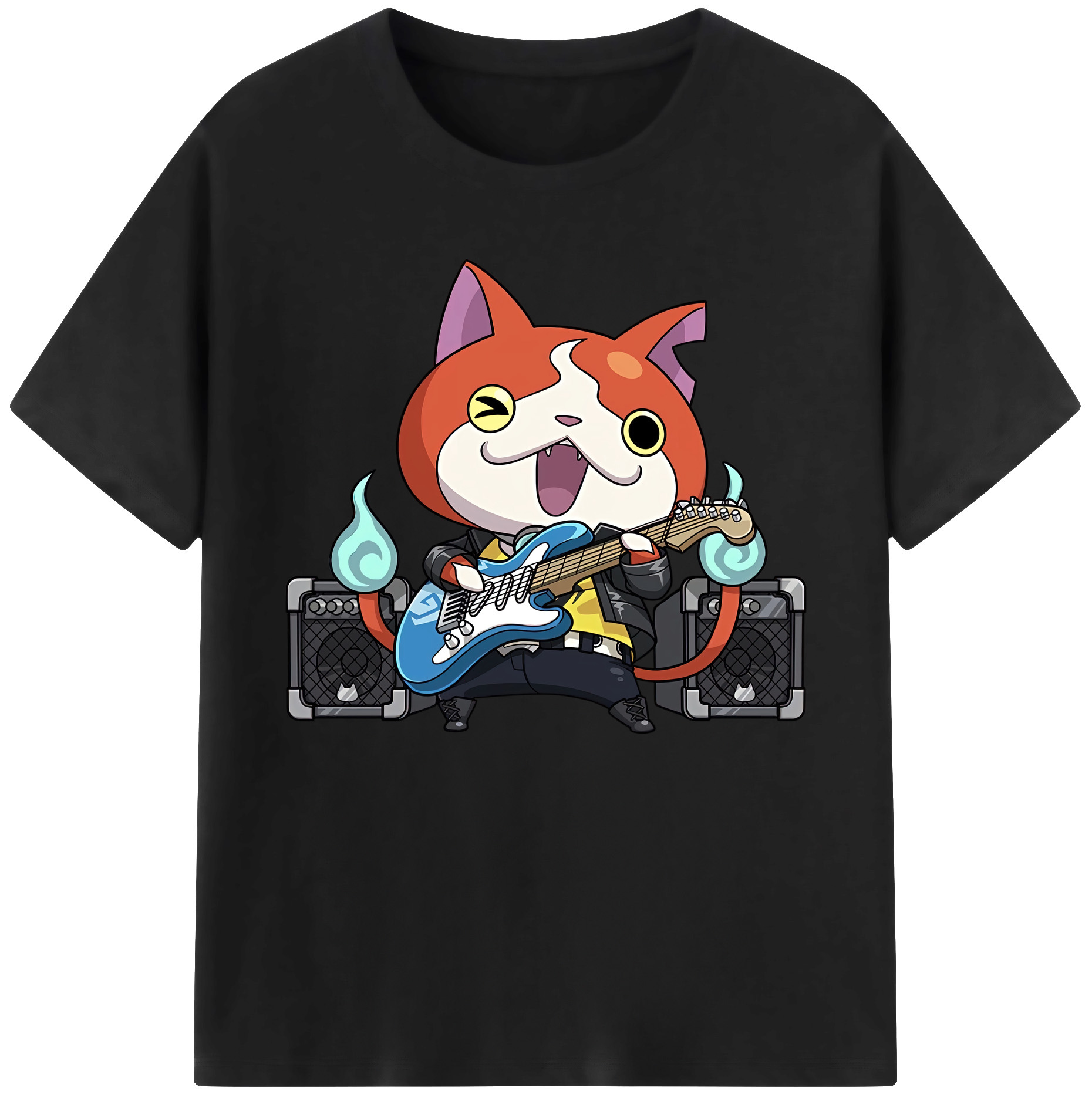 妖怪ウォッチ Yo-kai Watch 綿100％ メンズ半袖Tシャツ｜肌触りやわらか＆通気性