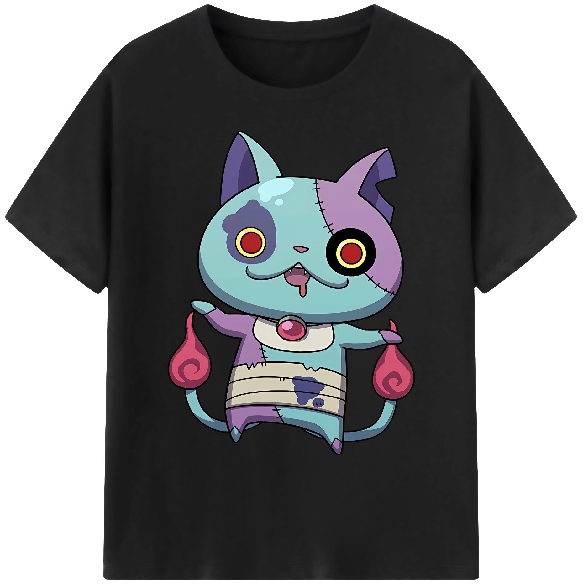 （画像用） 妖怪ウォッチ Yo-kai Watch 綿100％ メンズ半袖Tシャツ｜肌触りやわらか＆通気性