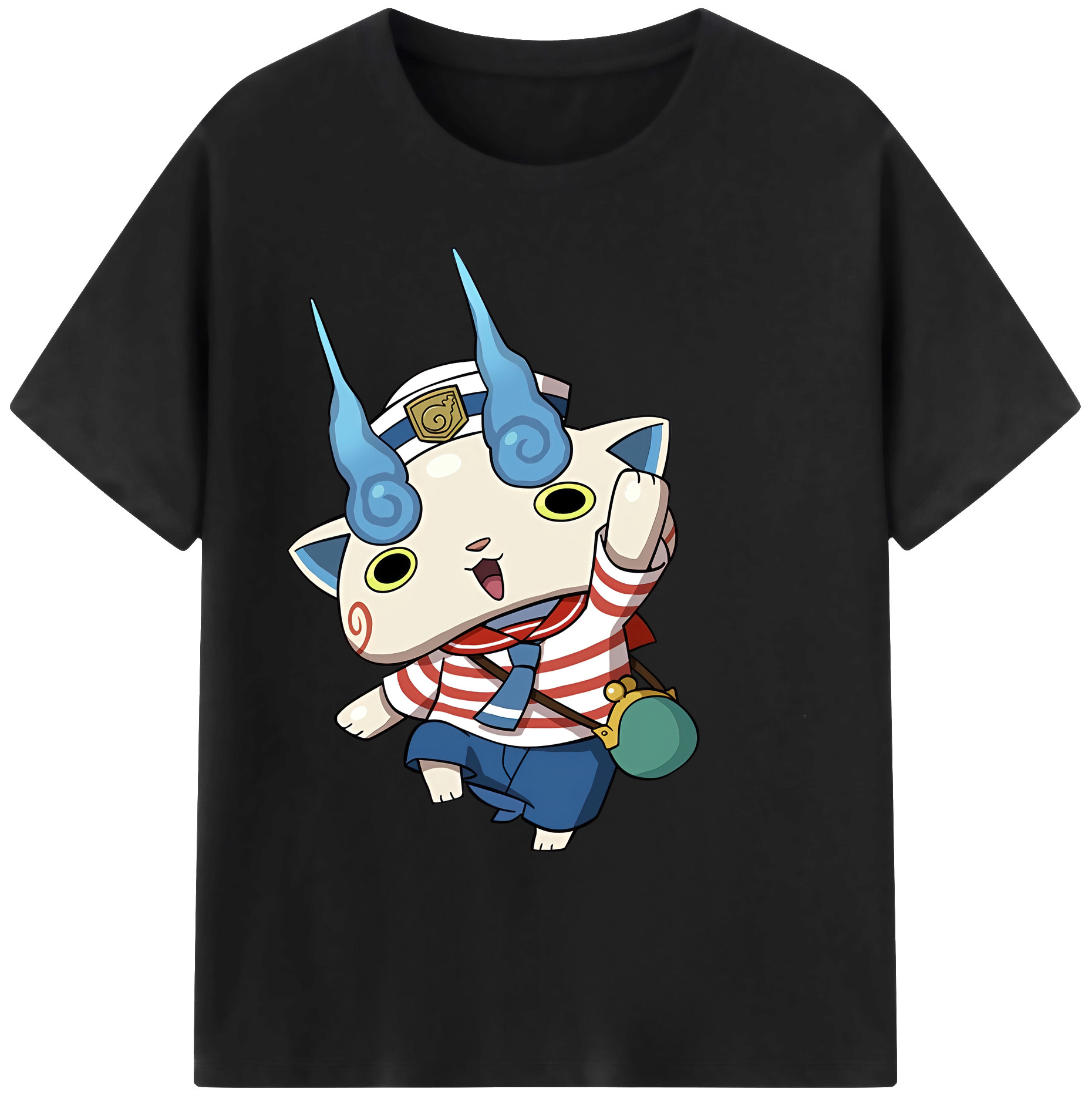 （画像用） 妖怪ウォッチ Yo-kai Watch 綿100％ メンズ半袖Tシャツ｜肌触りやわらか＆通気性