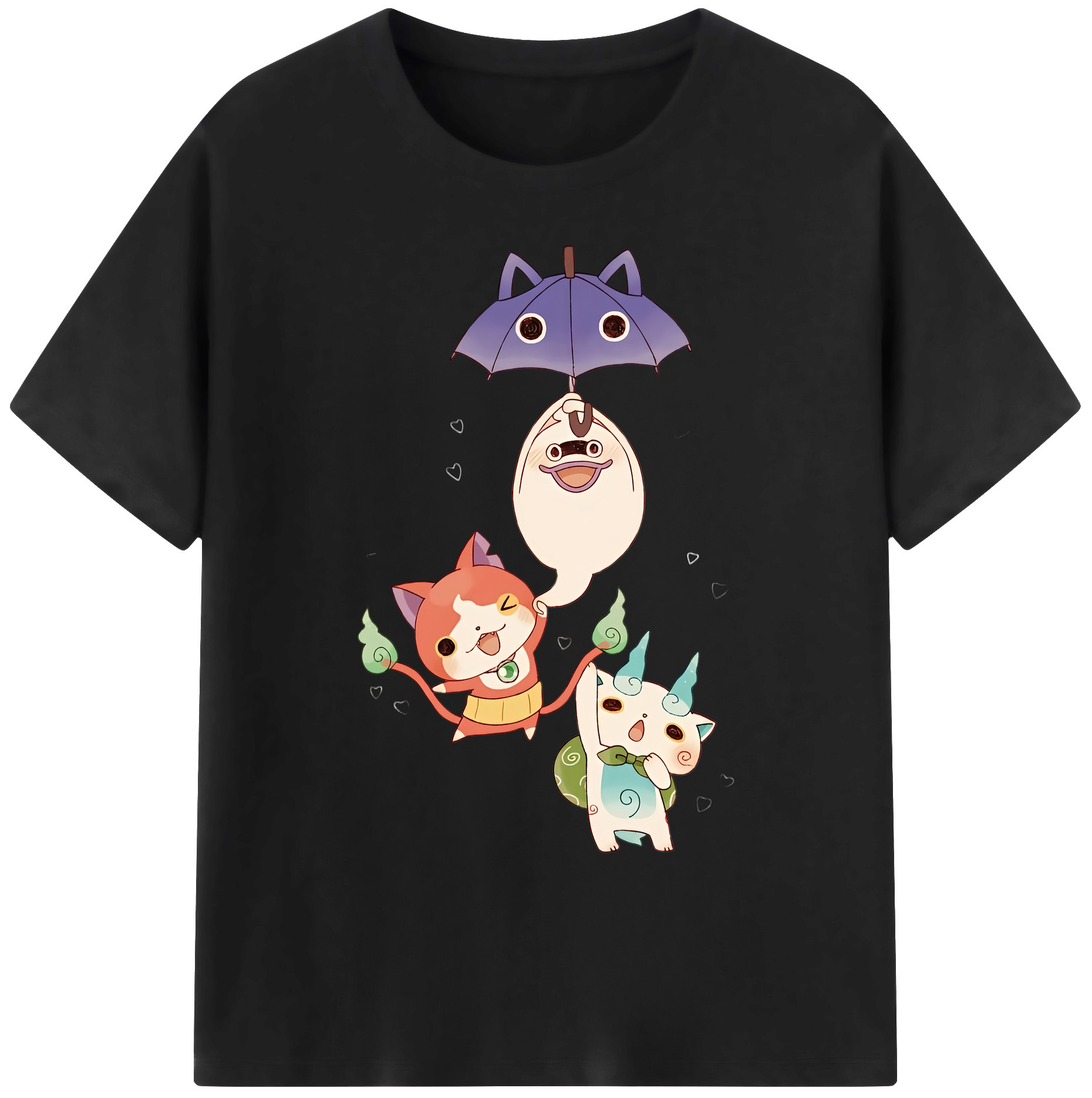 （画像用） 妖怪ウォッチ Yo-kai Watch 綿100％ メンズ半袖Tシャツ｜肌触りやわらか＆通気性