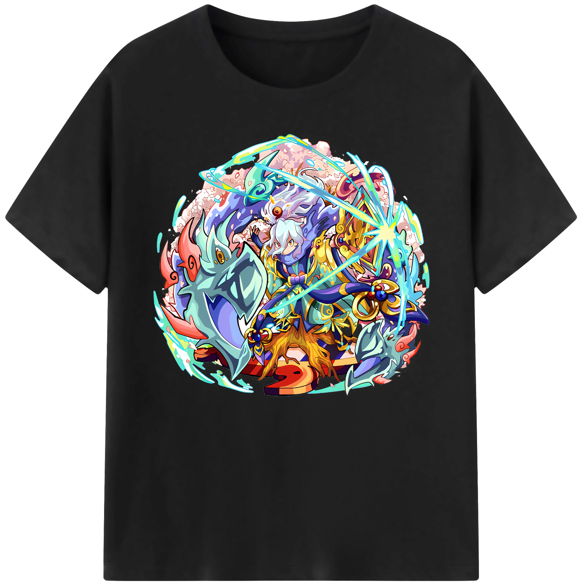 （画像用） 妖怪ウォッチ Yo-kai Watch 綿100％ メンズ半袖Tシャツ｜肌触りやわらか＆通気性