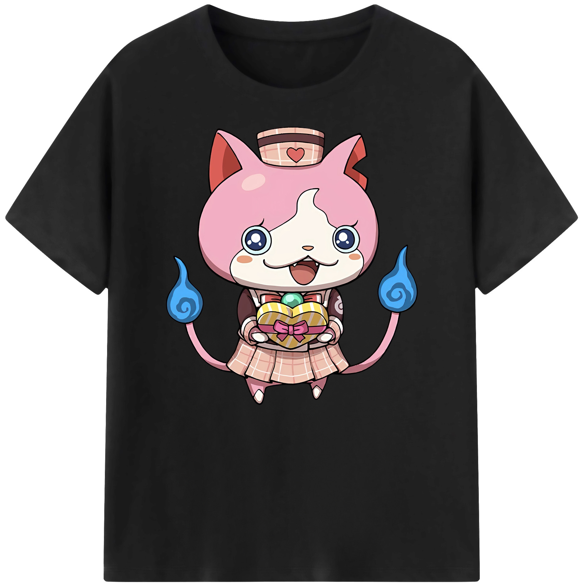 （画像用） 妖怪ウォッチ Yo-kai Watch 綿100％ メンズ半袖Tシャツ｜肌触りやわらか＆通気性