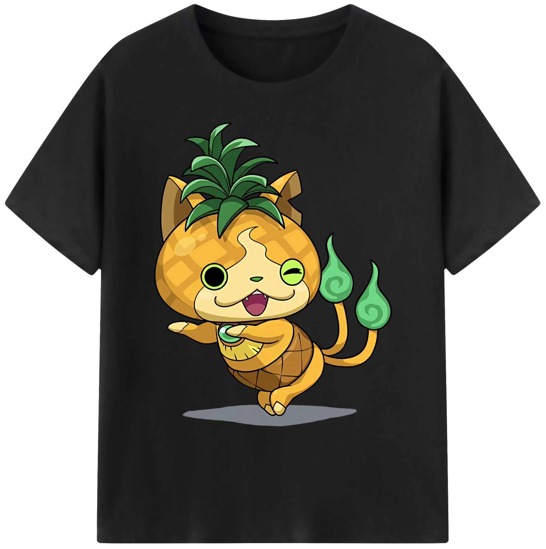 （画像用） 妖怪ウォッチ Yo-kai Watch 綿100％ メンズ半袖Tシャツ｜肌触りやわらか＆通気性