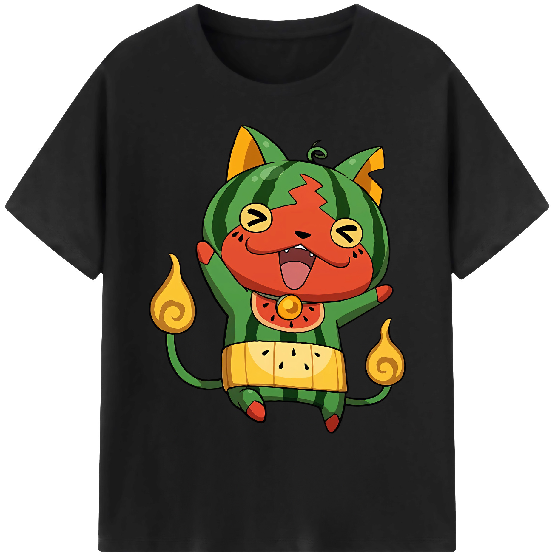 （画像用） 妖怪ウォッチ Yo-kai Watch 綿100％ メンズ半袖Tシャツ｜肌触りやわらか＆通気性