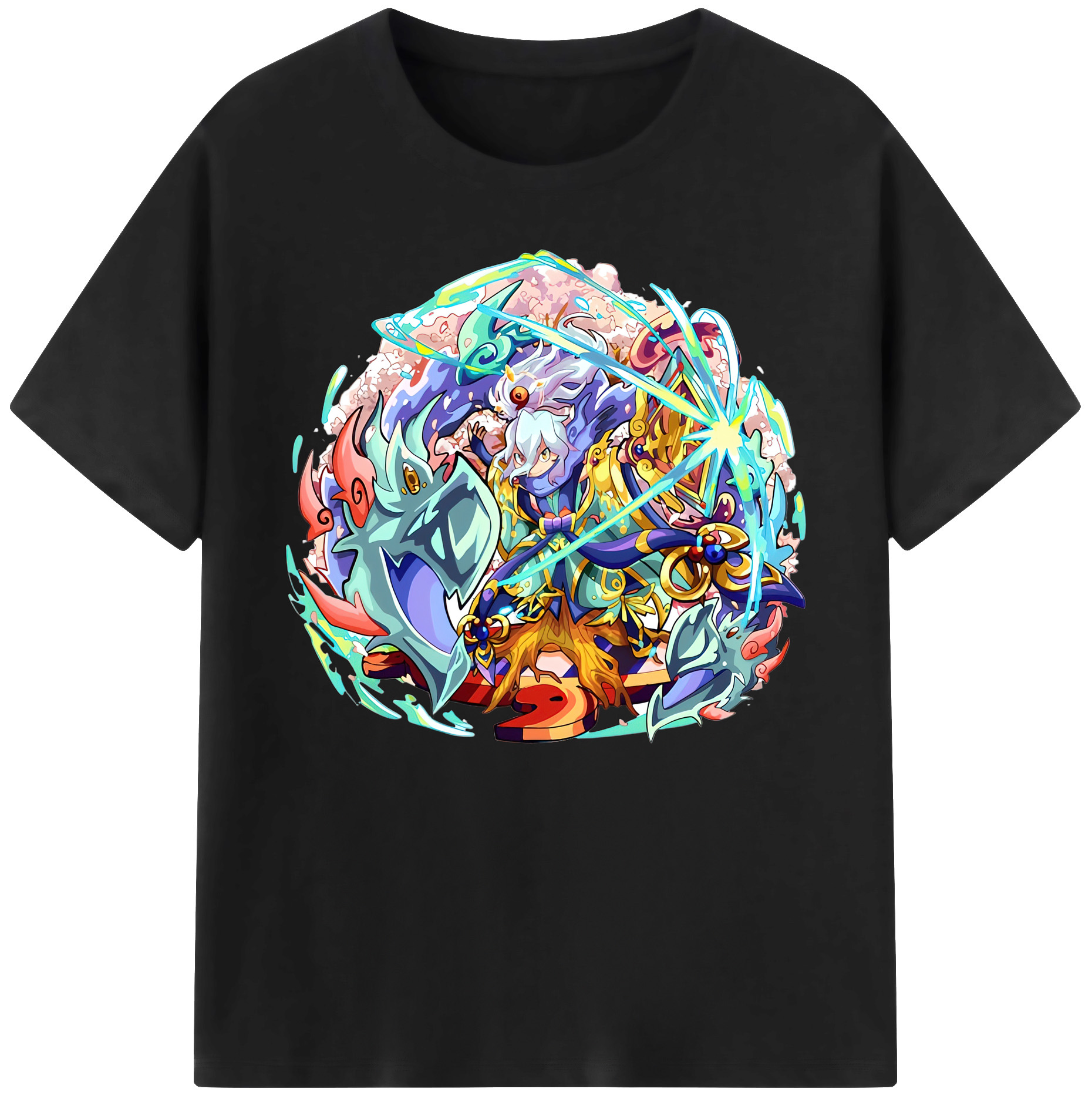 （画像用） 妖怪ウォッチ Yo-kai Watch 綿100％ メンズ半袖Tシャツ｜肌触りやわらか＆通気性