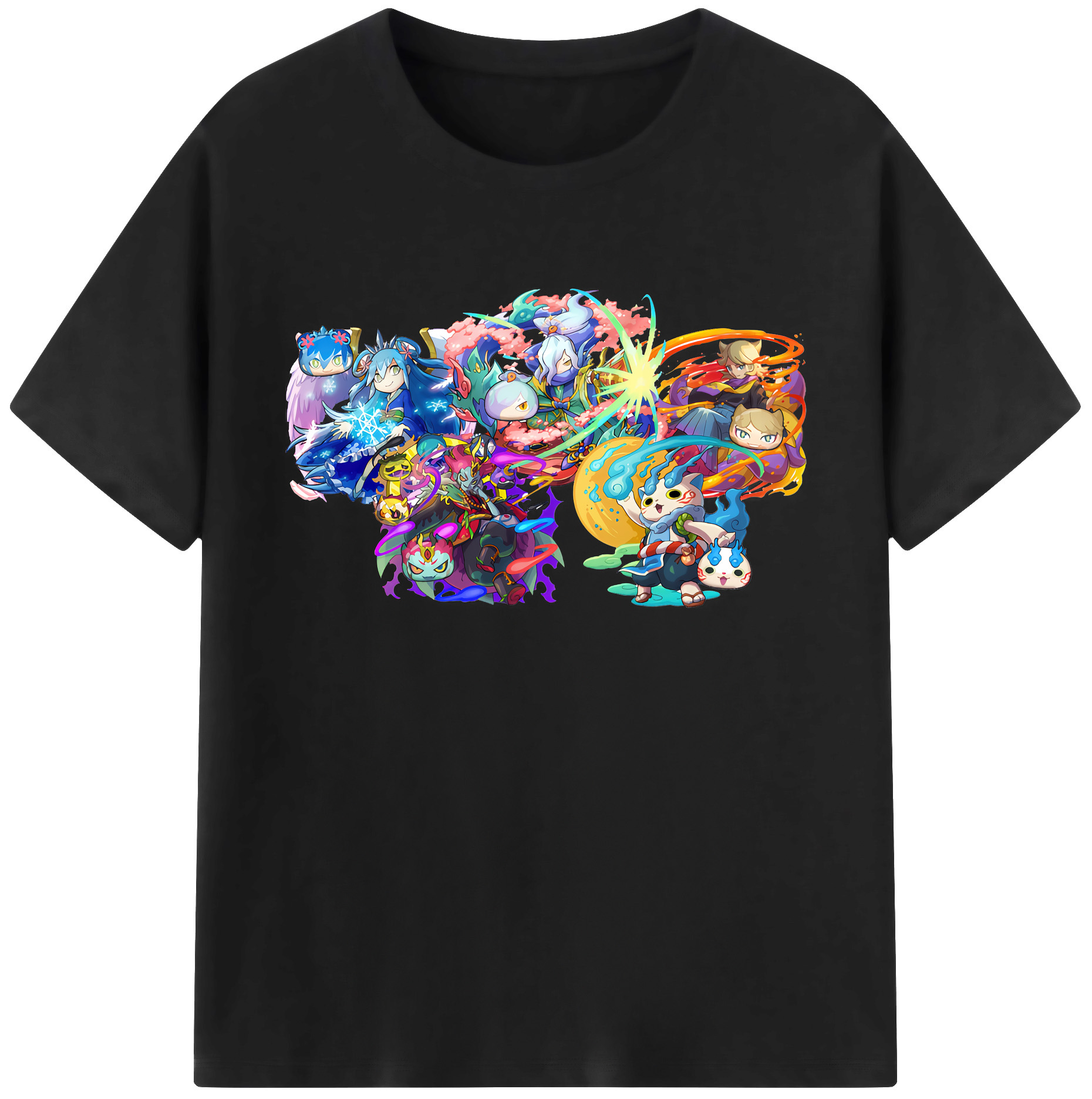 （画像用） 妖怪ウォッチ Yo-kai Watch 綿100％ メンズ半袖Tシャツ｜肌触りやわらか＆通気性