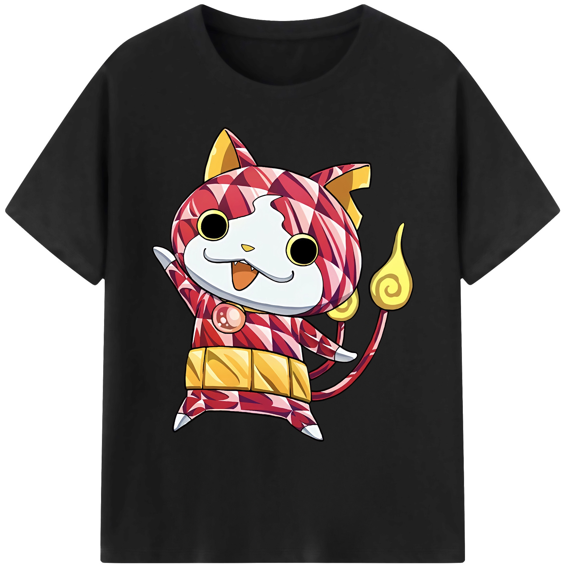 （画像用） 妖怪ウォッチ Yo-kai Watch 綿100％ メンズ半袖Tシャツ｜肌触りやわらか＆通気性