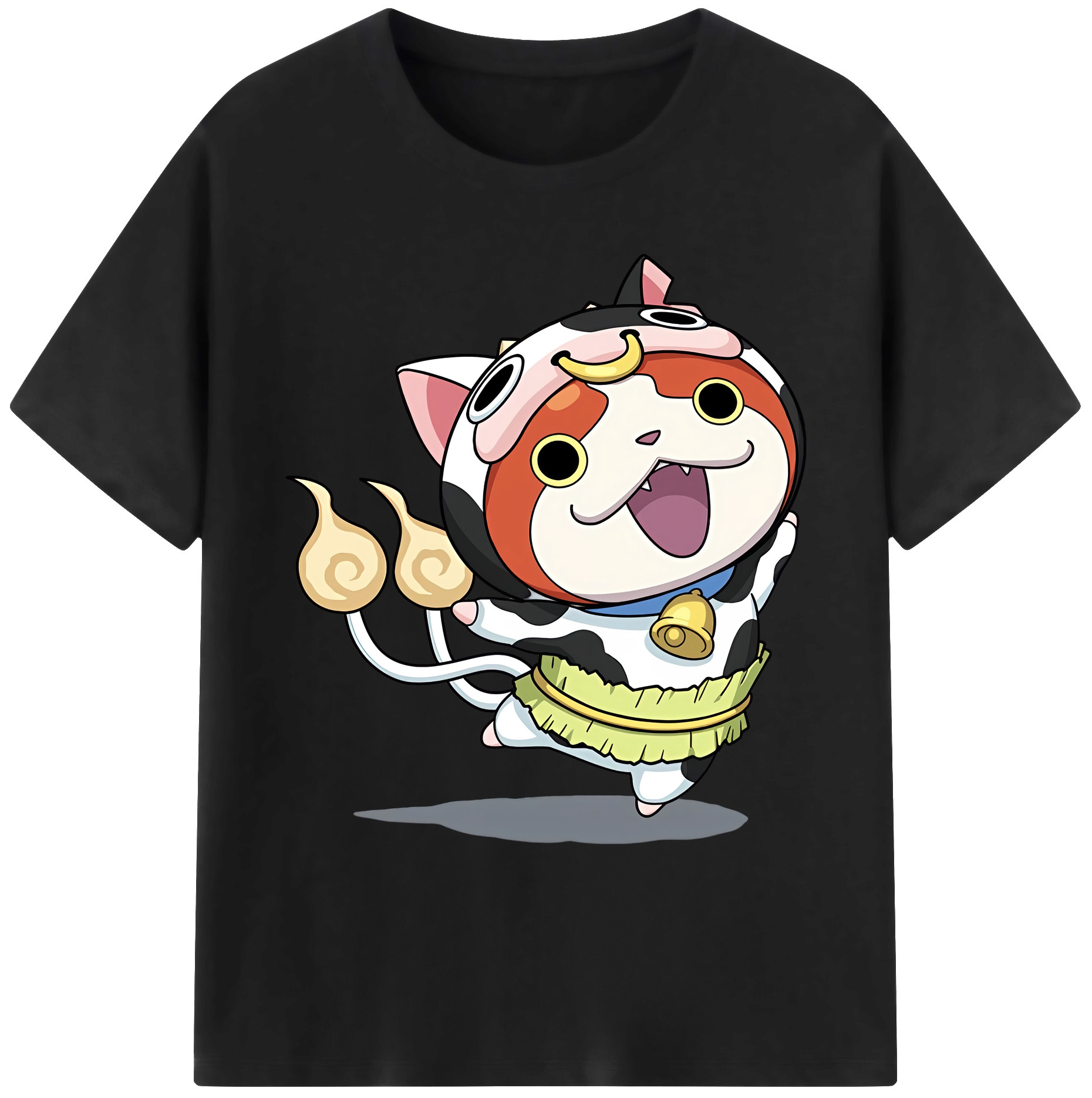 （画像用） 妖怪ウォッチ Yo-kai Watch 綿100％ メンズ半袖Tシャツ｜肌触りやわらか＆通気性