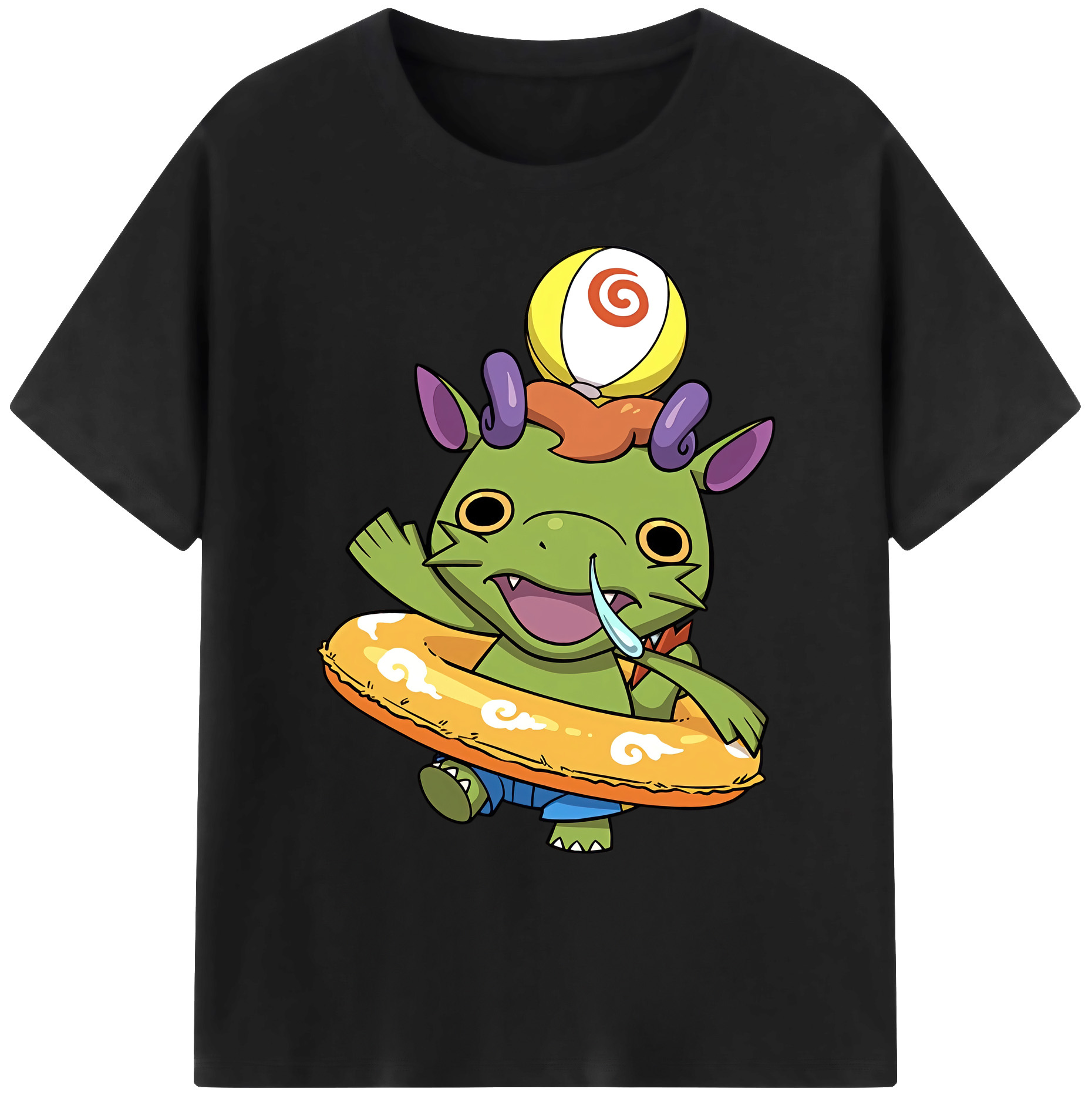 （画像用） 妖怪ウォッチ Yo-kai Watch 綿100％ メンズ半袖Tシャツ｜肌触りやわらか＆通気性