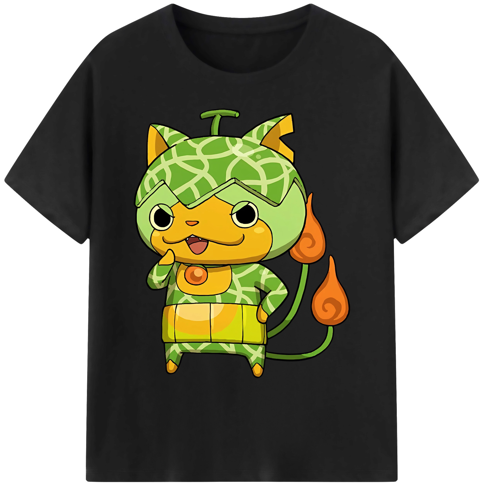 （画像用） 妖怪ウォッチ Yo-kai Watch 綿100％ メンズ半袖Tシャツ｜肌触りやわらか＆通気性