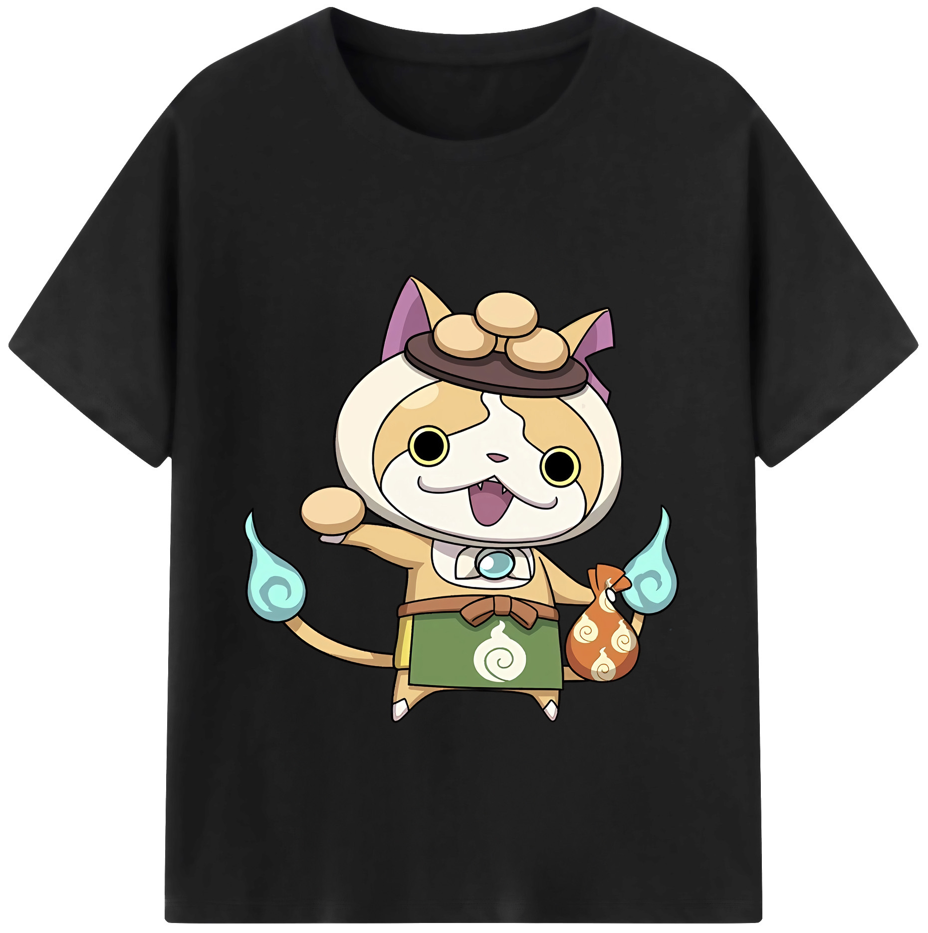 （画像用） 妖怪ウォッチ Yo-kai Watch 綿100％ メンズ半袖Tシャツ｜肌触りやわらか＆通気性