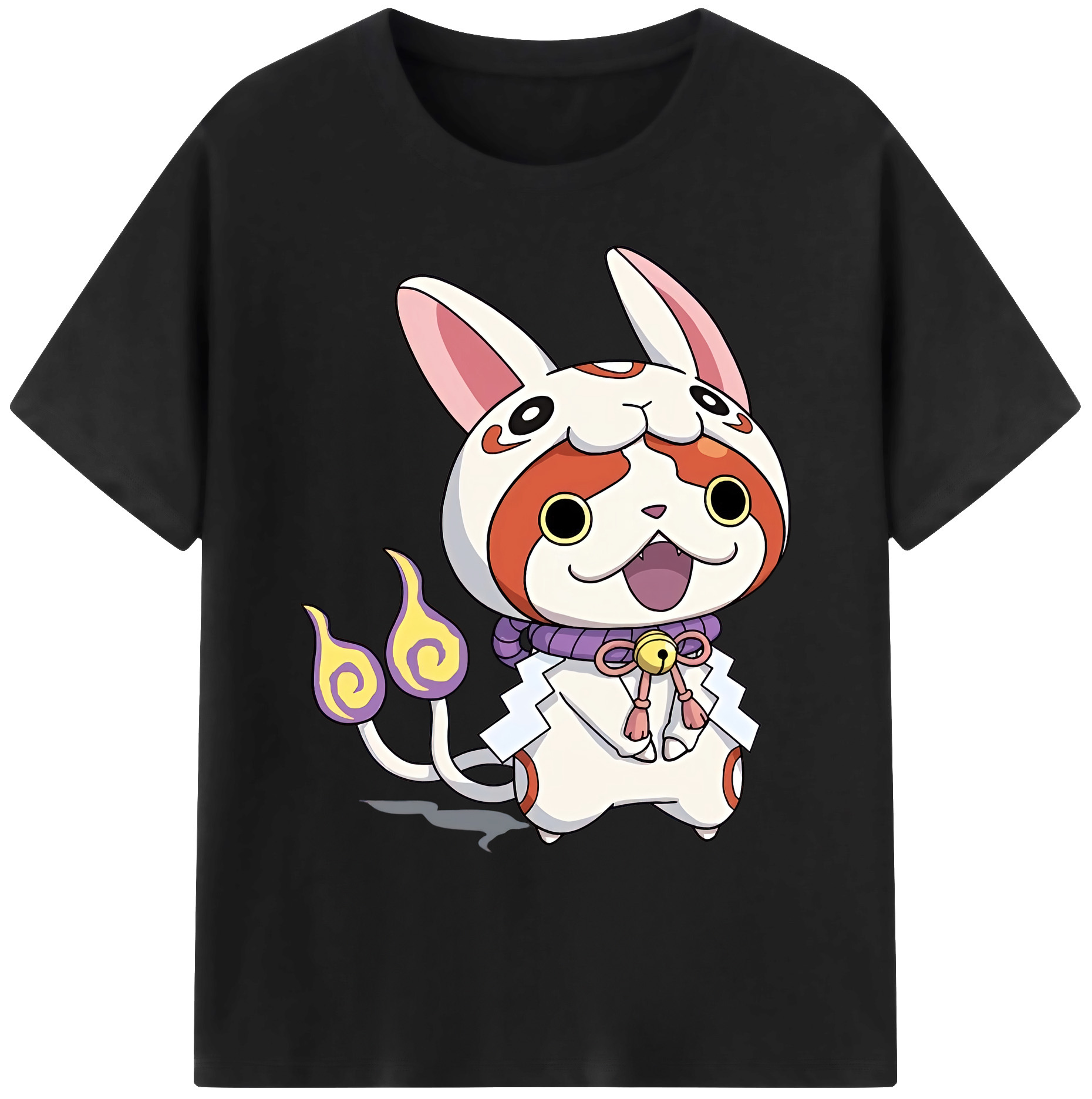 （画像用） 妖怪ウォッチ Yo-kai Watch 綿100％ メンズ半袖Tシャツ｜肌触りやわらか＆通気性