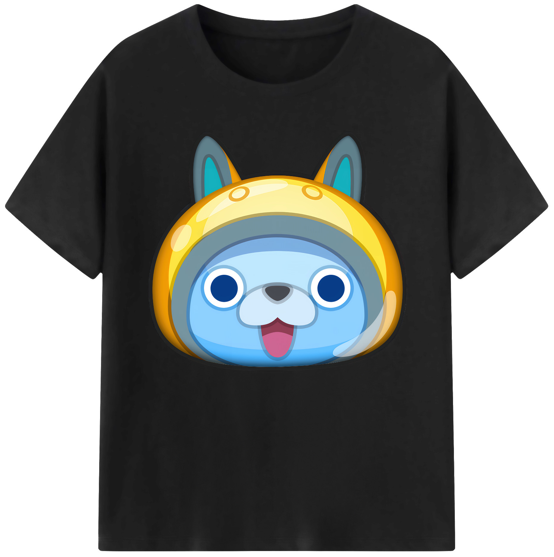 （画像用） 妖怪ウォッチ Yo-kai Watch 綿100％ メンズ半袖Tシャツ｜肌触りやわらか＆通気性