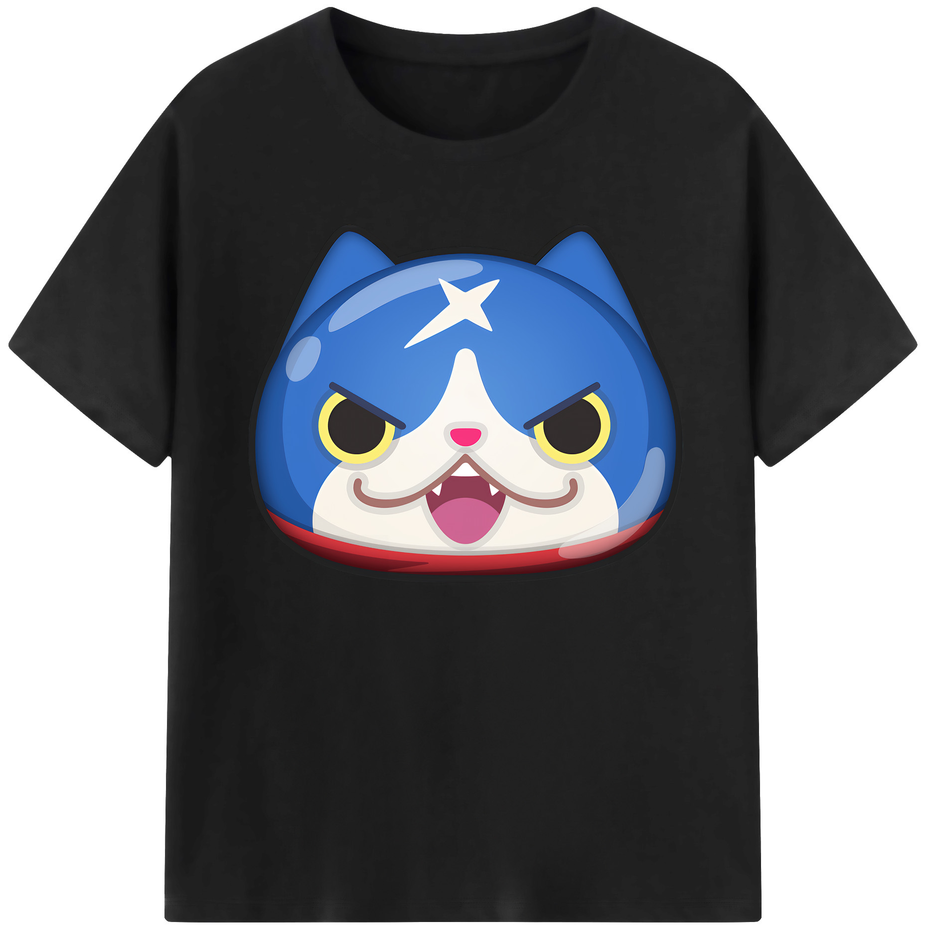 （画像用） 妖怪ウォッチ Yo-kai Watch 綿100％ メンズ半袖Tシャツ｜肌触りやわらか＆通気性