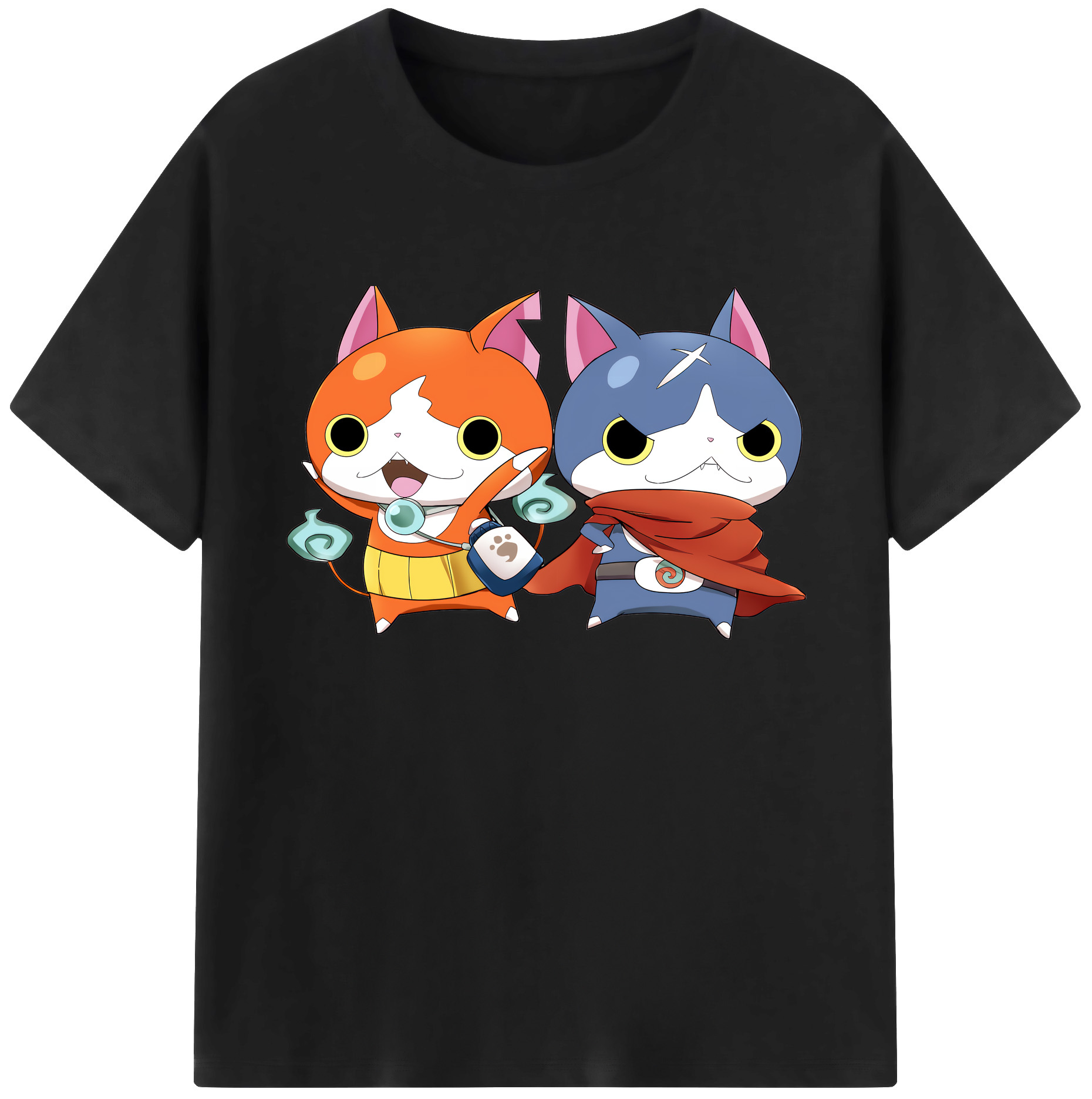 （画像用） 妖怪ウォッチ Yo-kai Watch 綿100％ メンズ半袖Tシャツ｜肌触りやわらか＆通気性