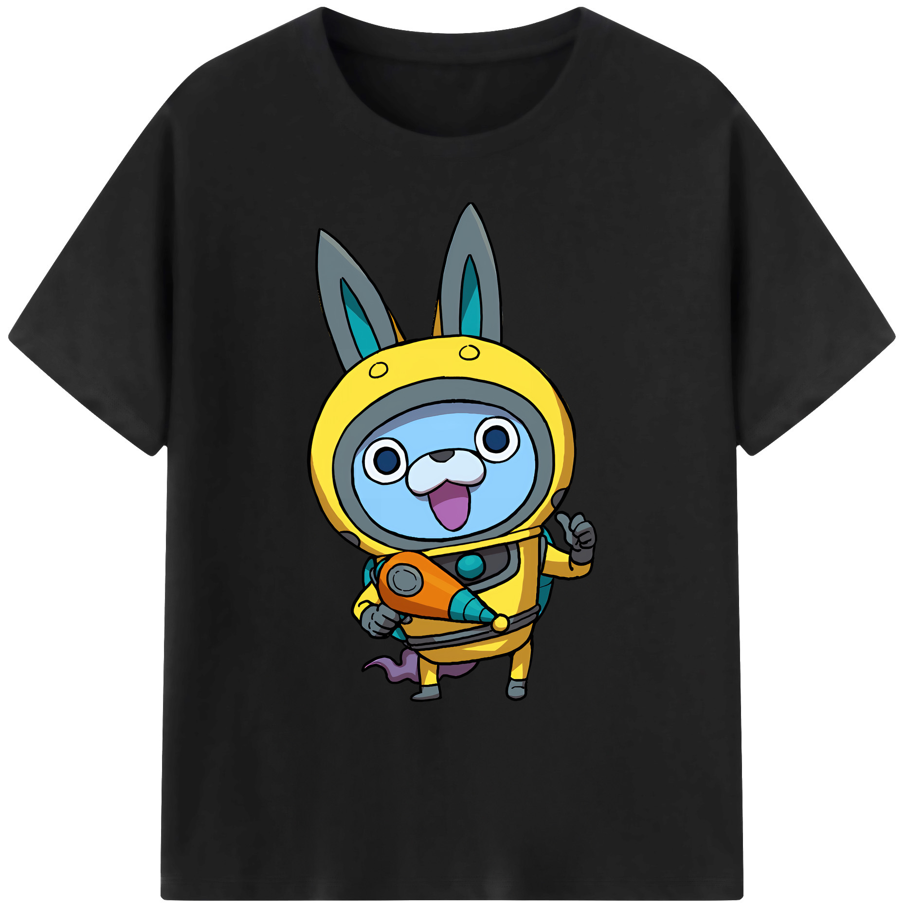 （画像用） 妖怪ウォッチ Yo-kai Watch 綿100％ メンズ半袖Tシャツ｜肌触りやわらか＆通気性